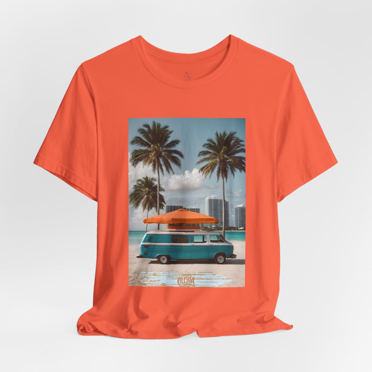 Vintage Van Miami Beach Jersey Short Sleeve Tee