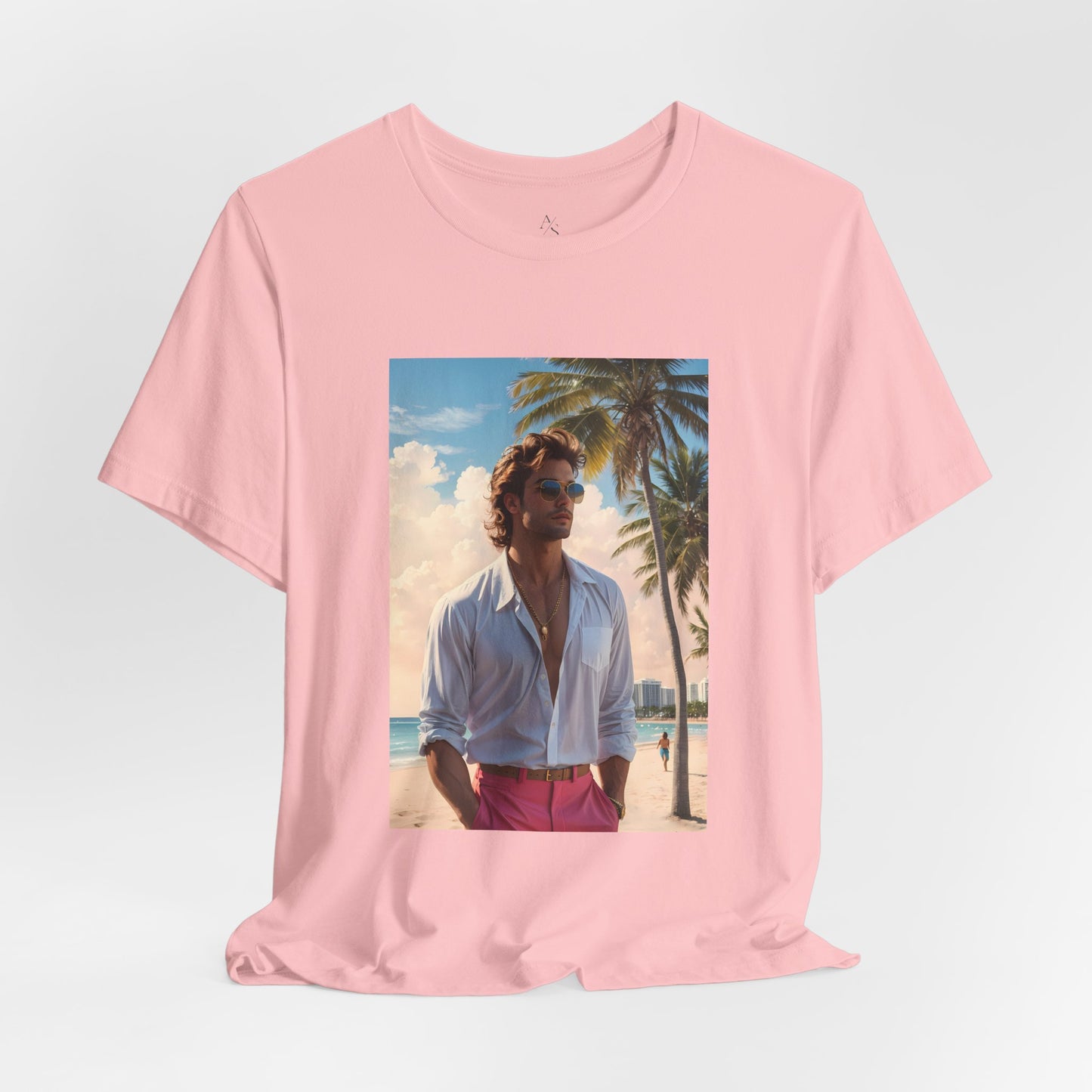 Man On The Beach Jersey Short Sleeve Tee