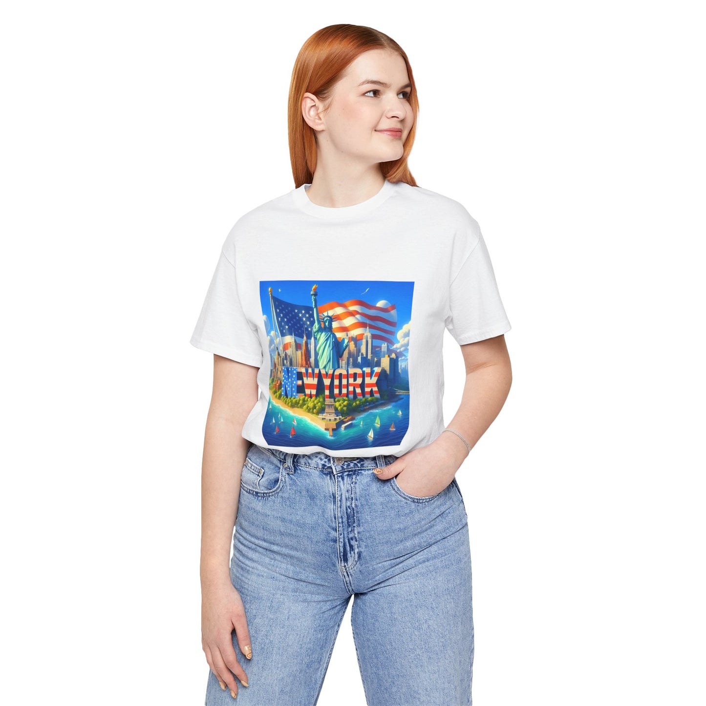 New York Disney Pixar Style Jersey Short Sleeve Tee