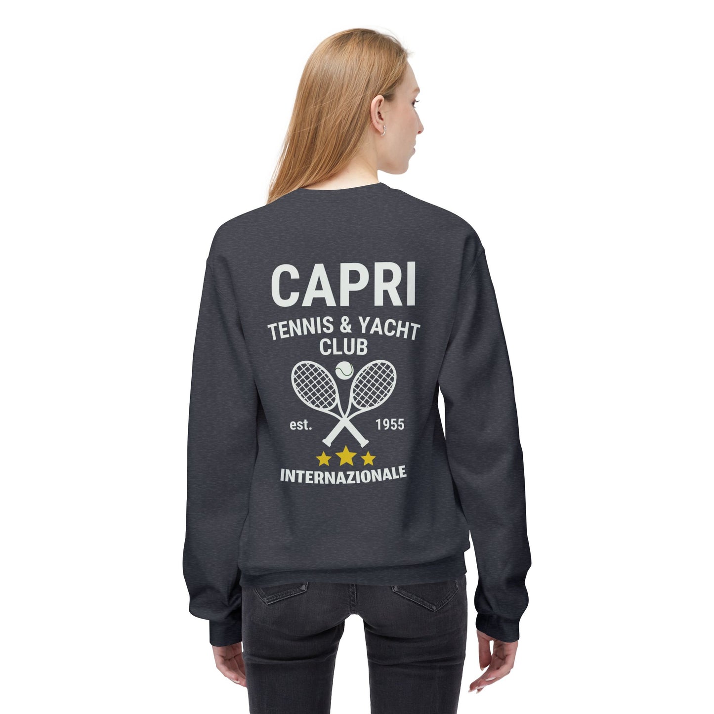 Capri Tennis & Yacht Club Vintage Graphic Sweatshirt