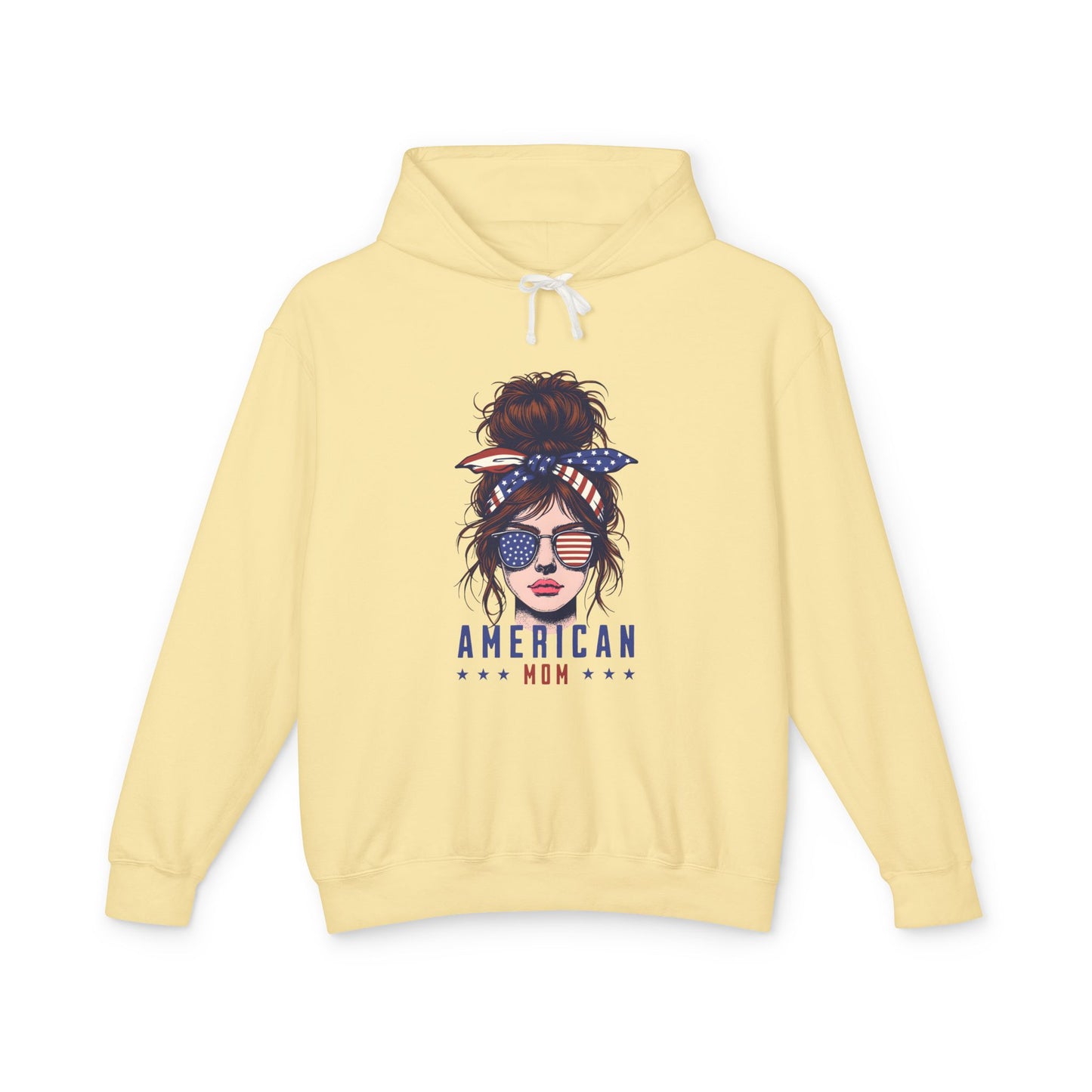 American Mom Lightweight Hooded Sweatshirt