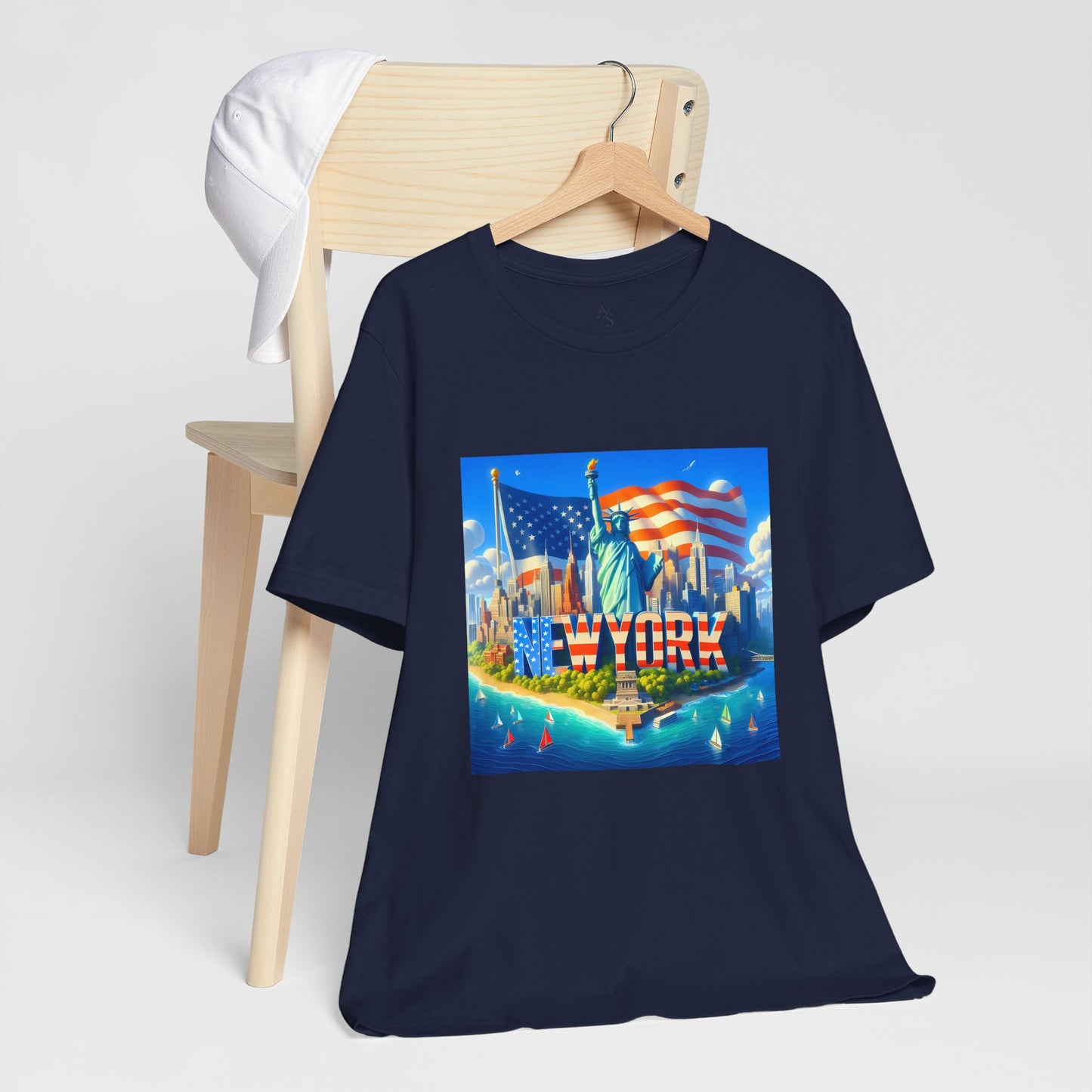 NY Disney Pixar Style Jersey Short Sleeve Tee