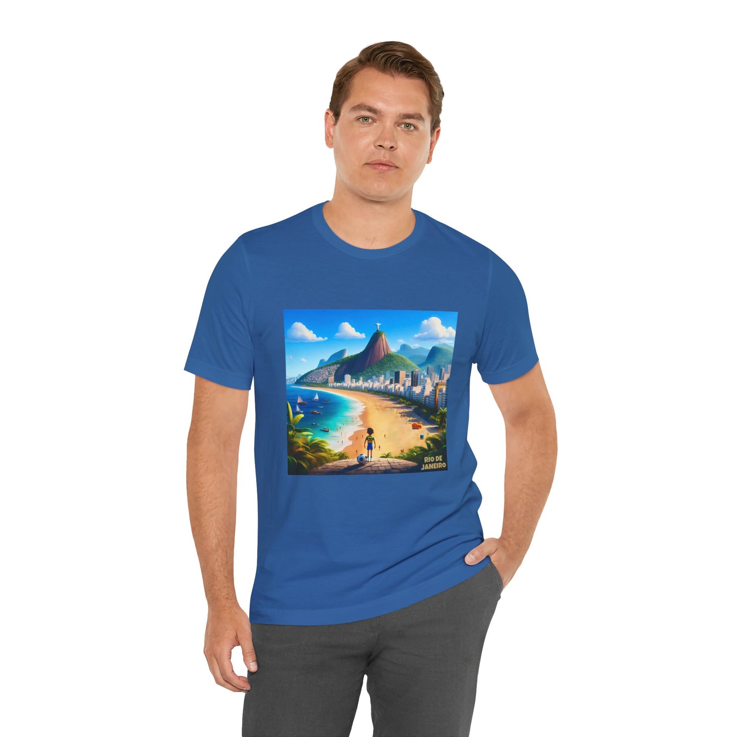 Rio De Janeiro Disney Pixar Style Jersey Short Sleeve Tee