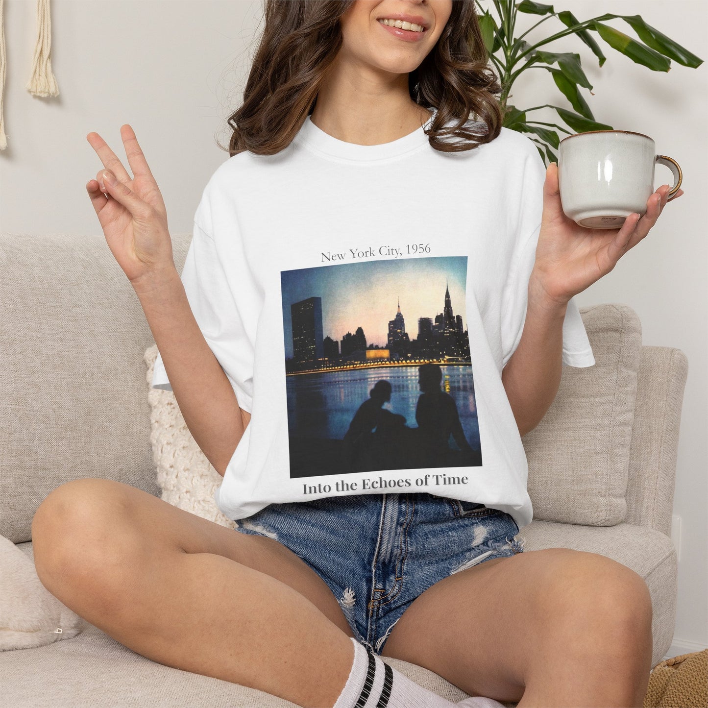 New York City Manhattan Photograph 1950s Graphic T-Shirt