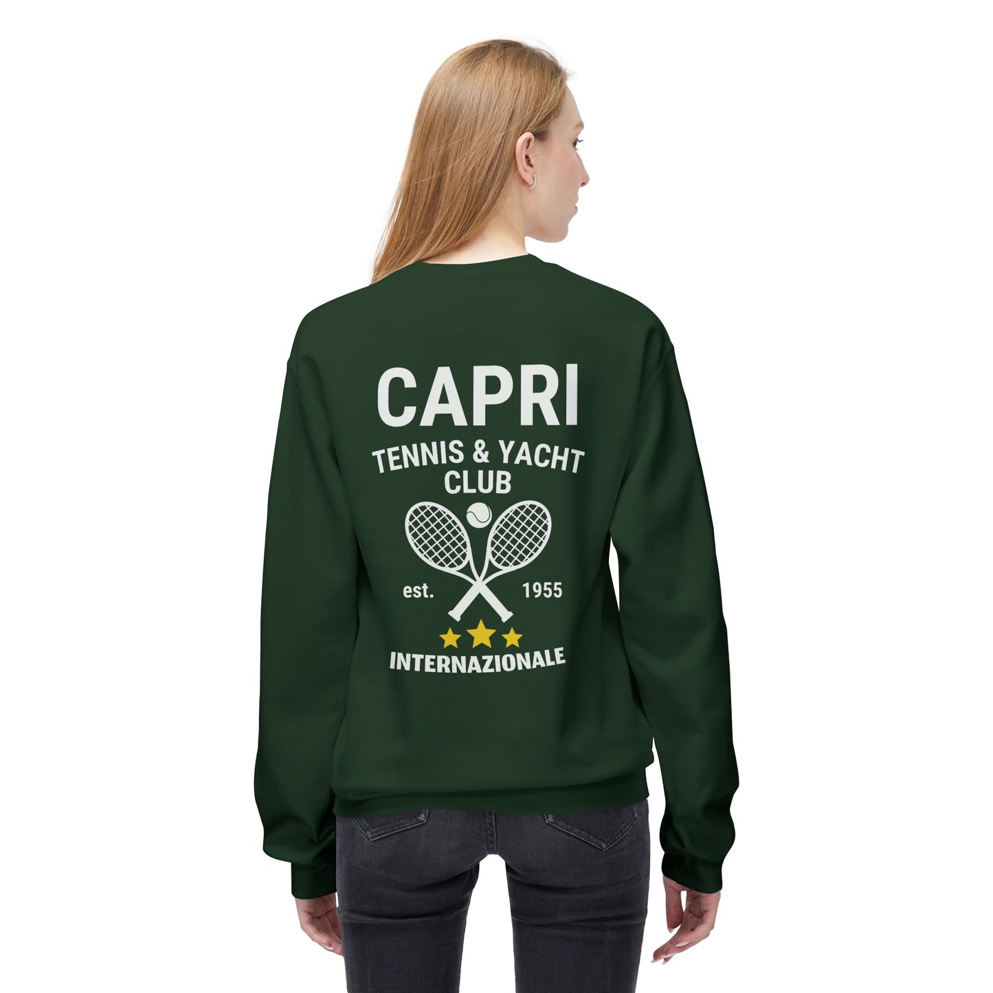 Capri Tennis & Yacht Club Vintage Graphic Sweatshirt