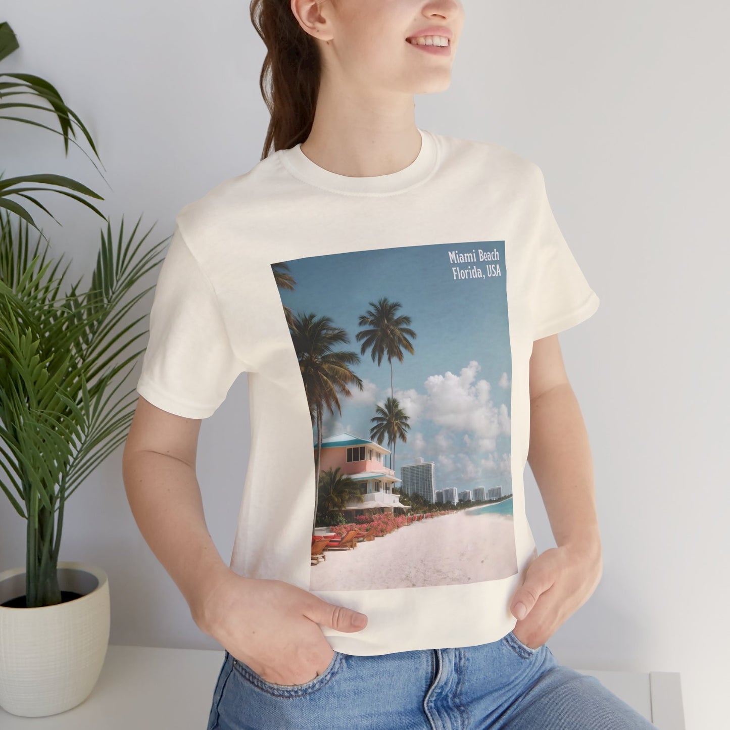 Miami Beach Jersey Short Sleeve Tee