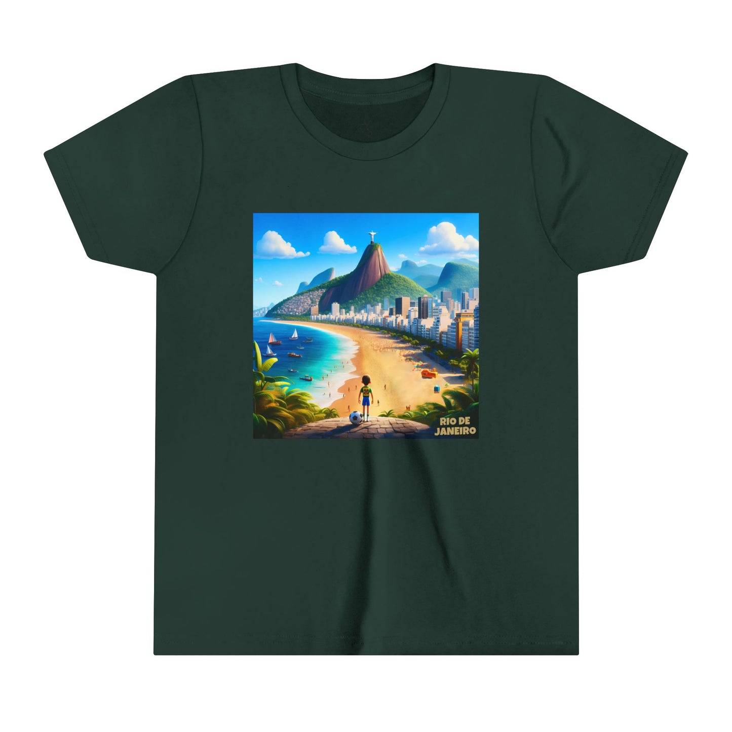 Rio De Janeiro Disney Pixar Style Youth Short Sleeve Tee