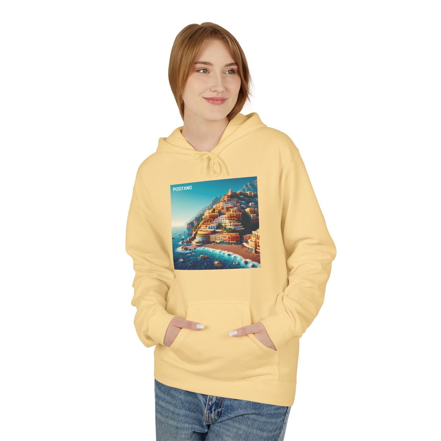 Positano Disney Pixar Style Midweight Softstyle Fleece Hoodie