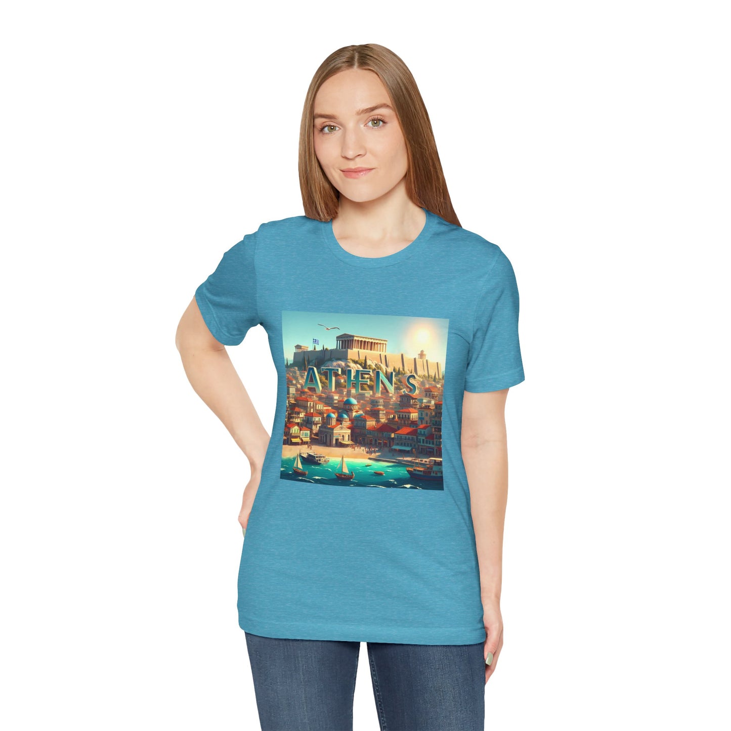 Athens Disney Pixar Style Jersey Short Sleeve Tee