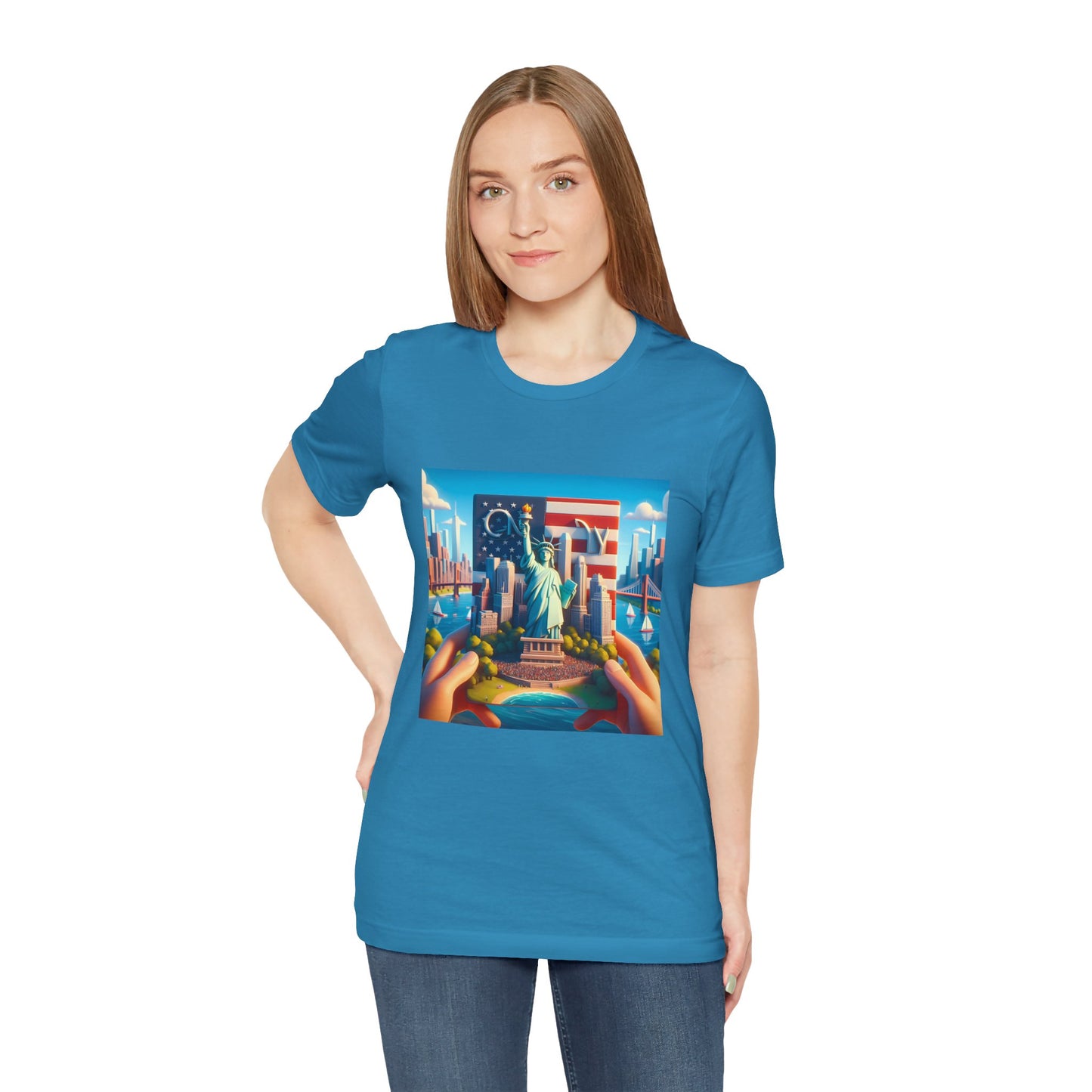 NY Disney Pixar Style Jersey Short Sleeve Tee