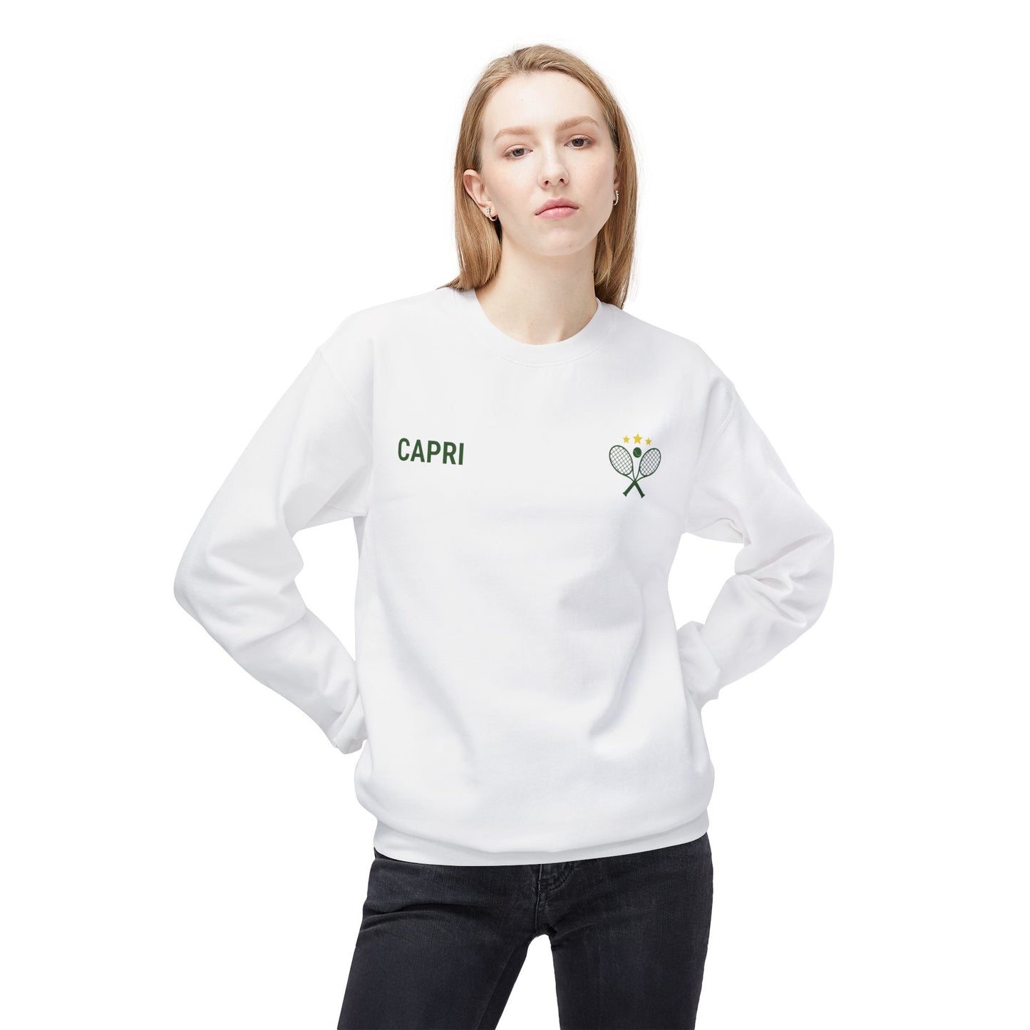 Capri Tennis & Yacht Club Vintage Graphic Sweatshirt