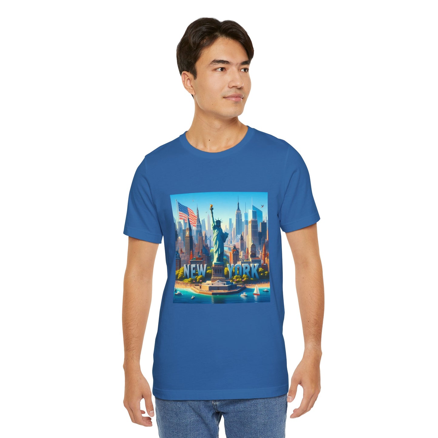 NY Disney Pixar Style Jersey Short Sleeve Tee