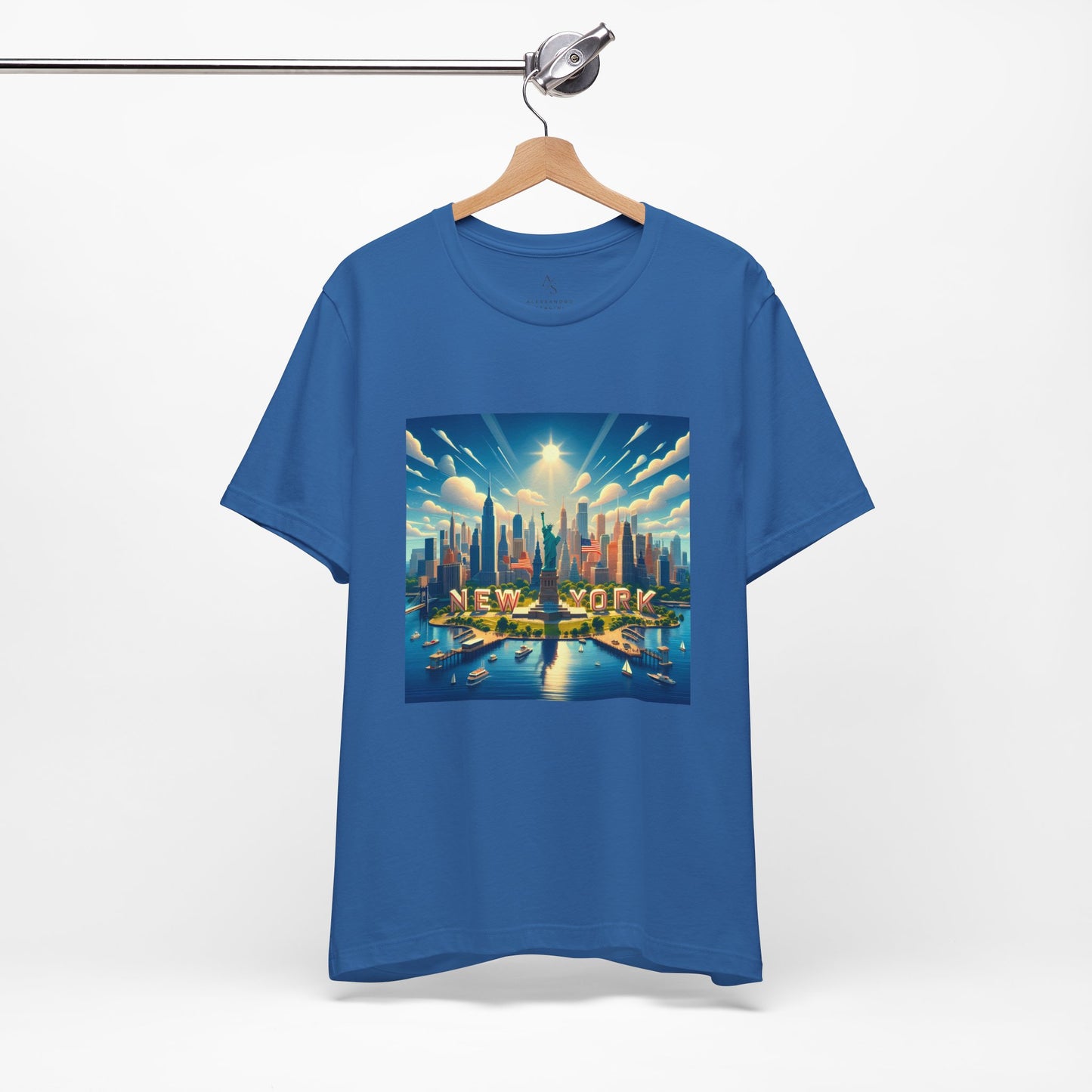 NY Disney Pixar Style Jersey Short Sleeve Tee