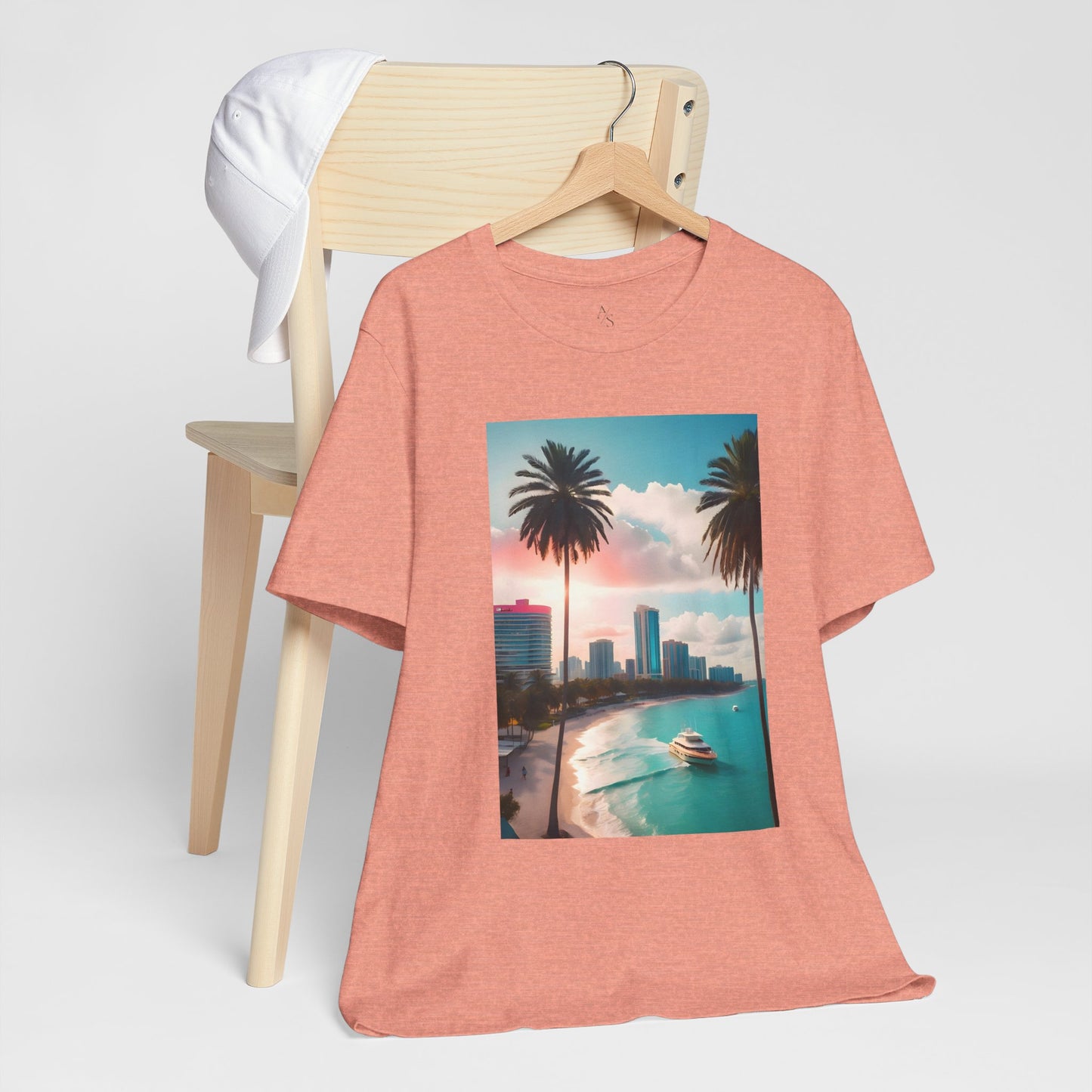 Miami Sunset Jersey Short Sleeve Tee