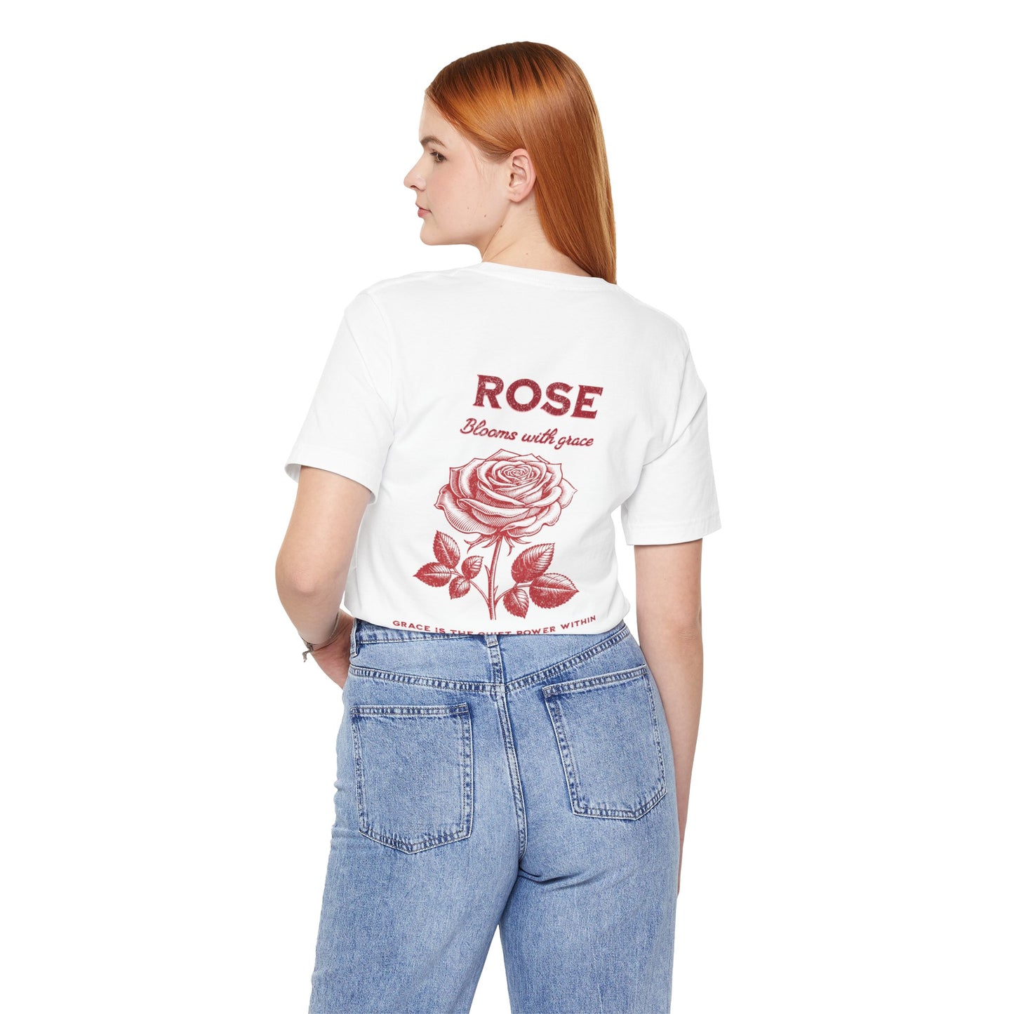 Rose Jersey Short Sleeve Tee