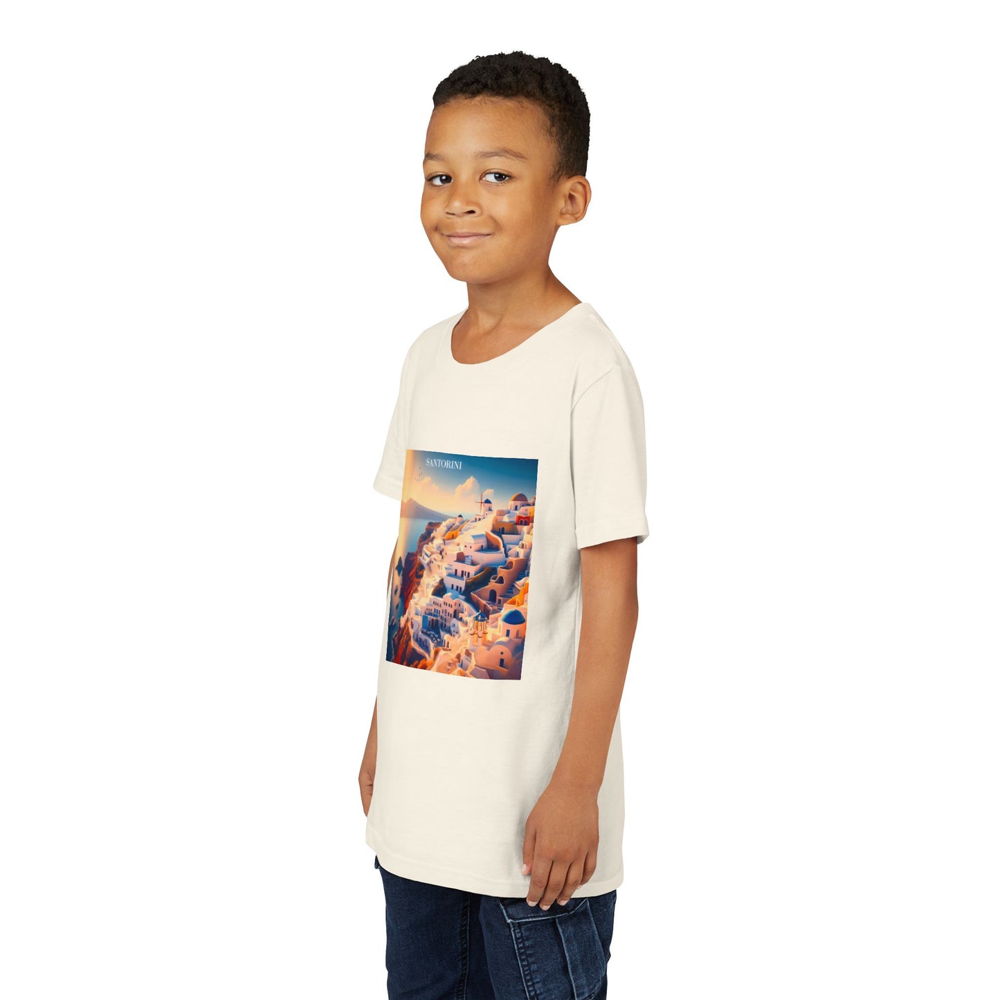 Santorini Sunset Disney Pixar Style Youth T-shirt
