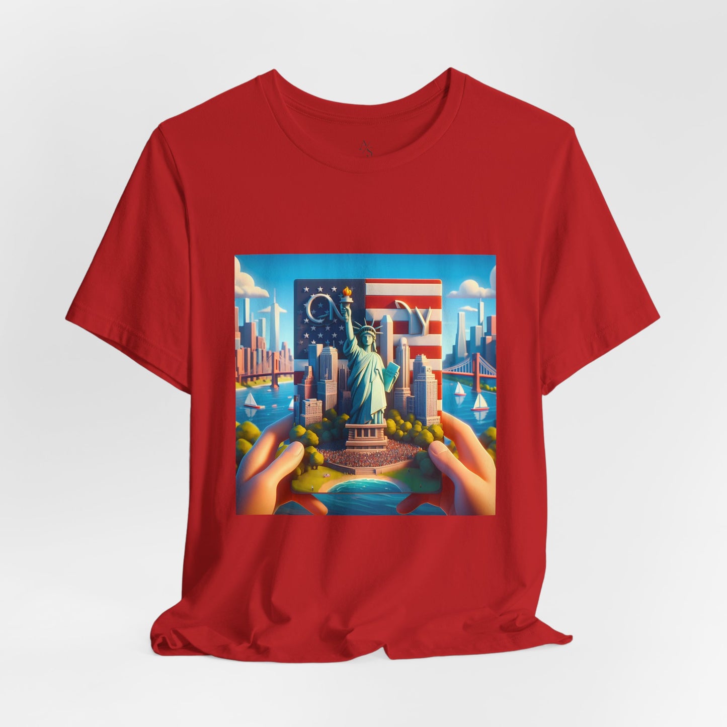 NY Disney Pixar Style Jersey Short Sleeve Tee