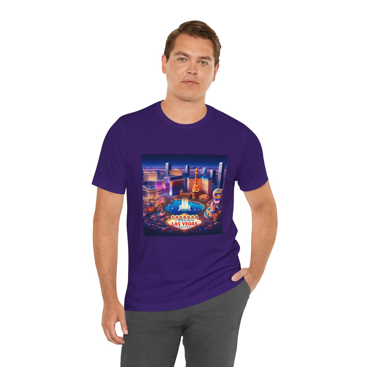 Las Vegas Disney Pixar Style Jersey Short Sleeve Tee