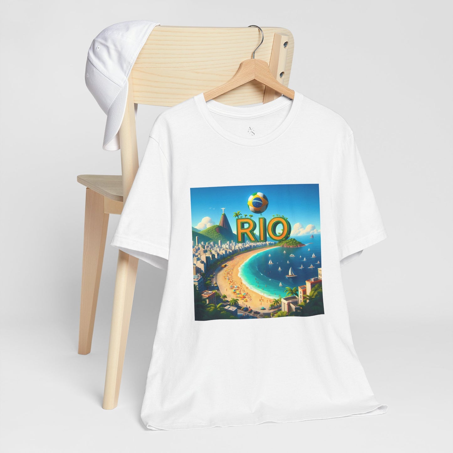 Copacabana Beach Disney Pixar Style Jersey Short Sleeve Tee