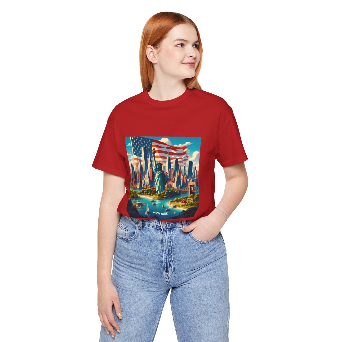 New York Disney Pixar Style Jersey Short Sleeve Tee