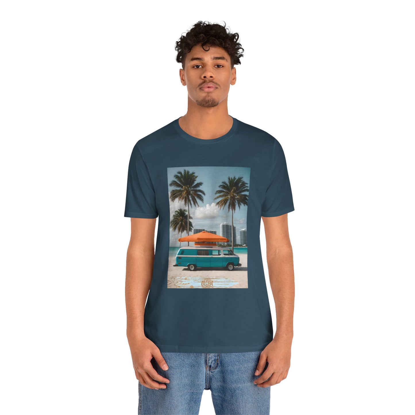 Vintage Van Miami Beach Jersey Short Sleeve Tee