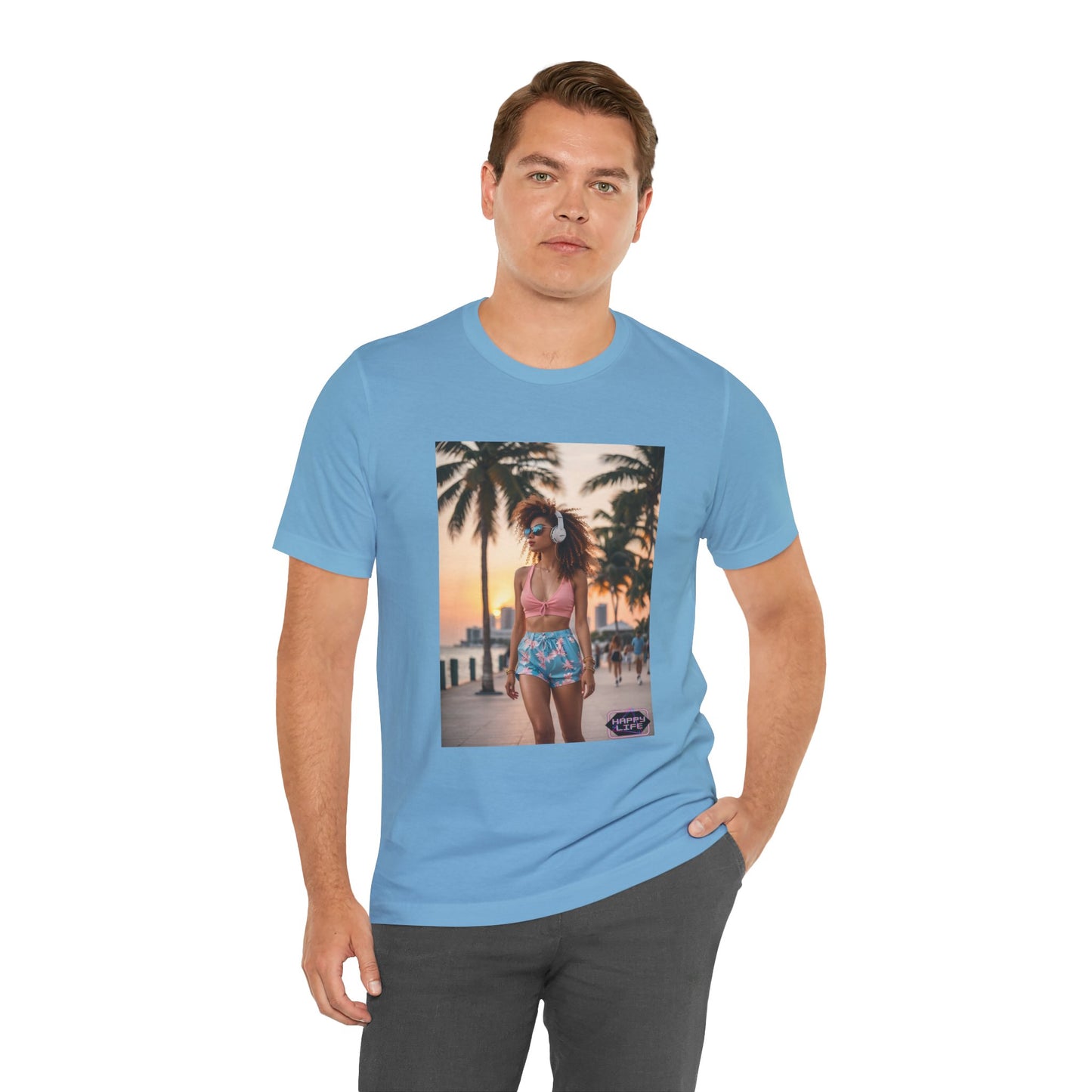 Chill Sunset Vibes Jersey Short Sleeve Tee