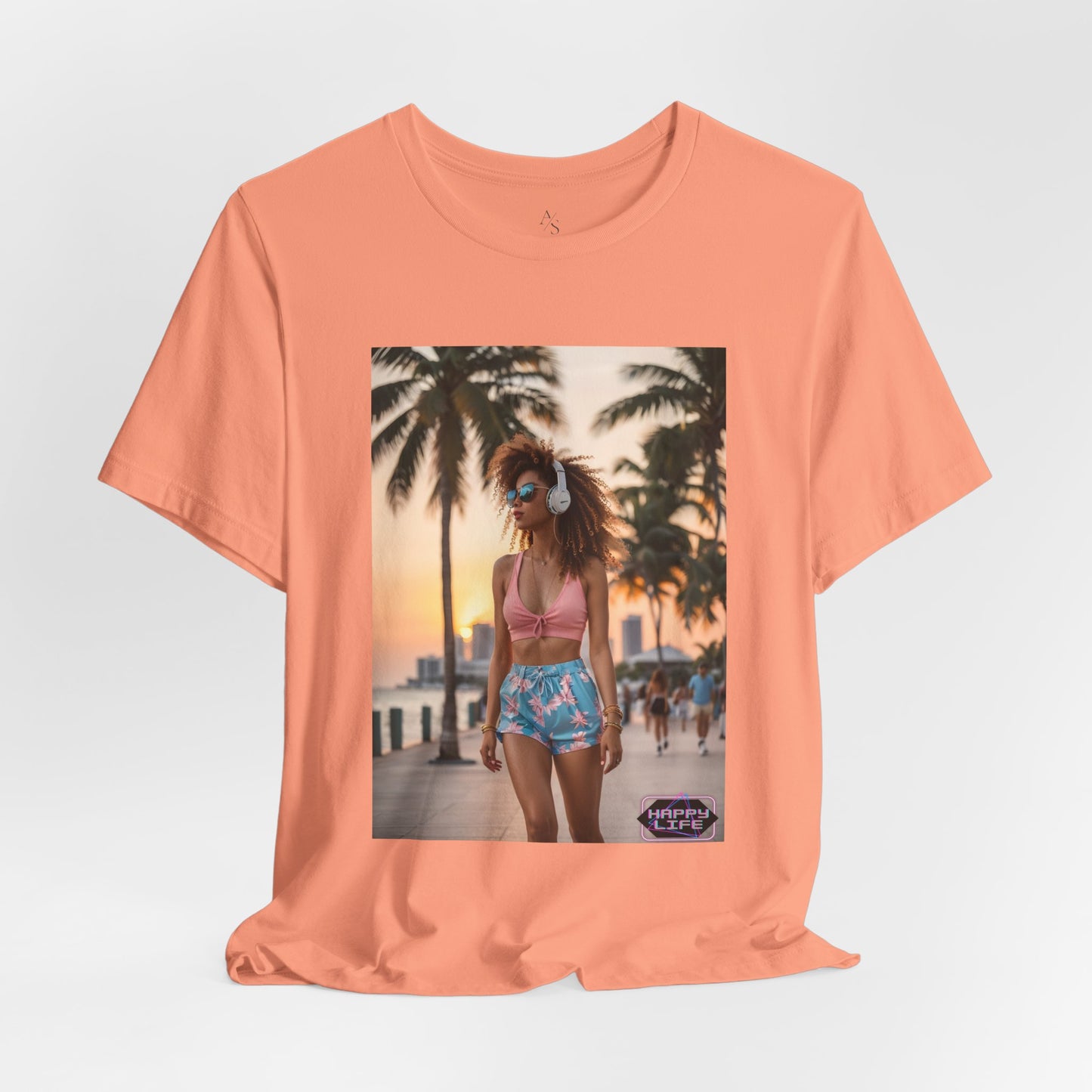 Happy Life Jersey Short Sleeve Tee