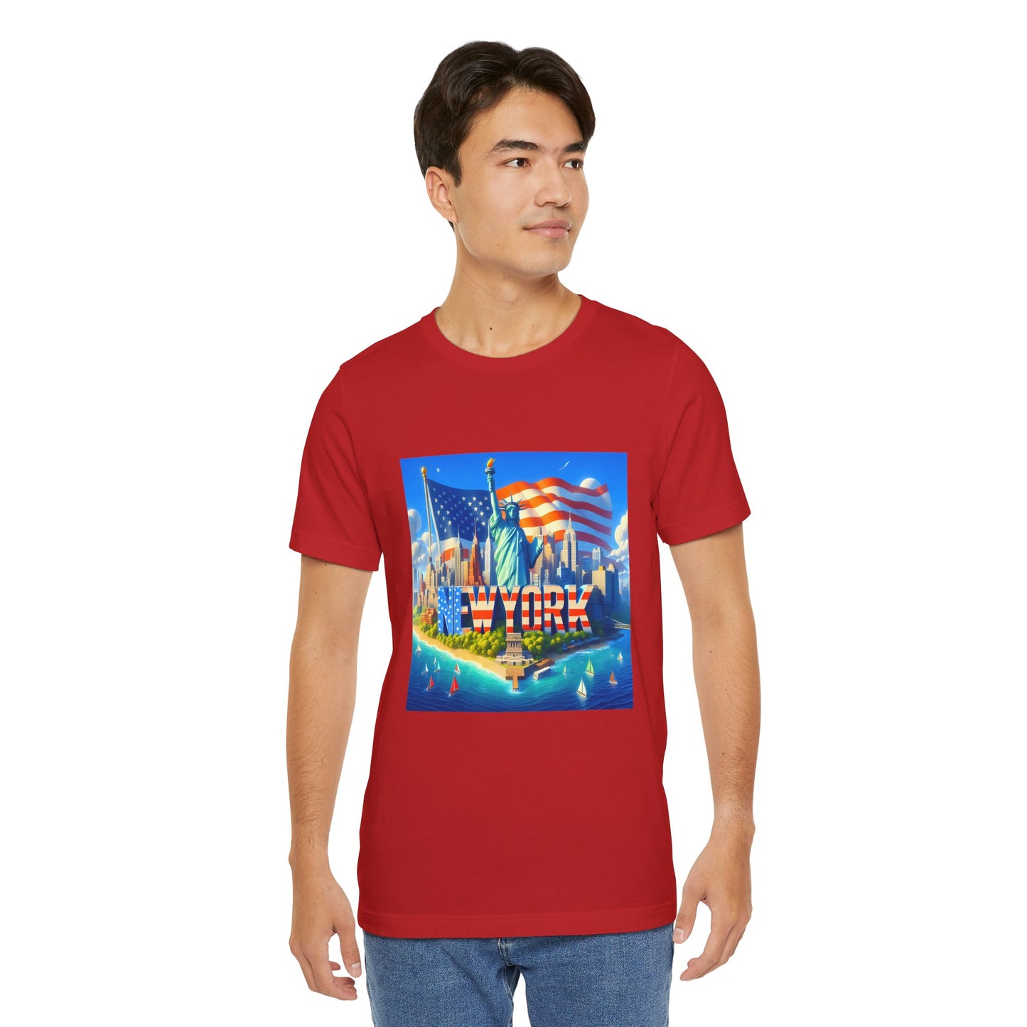 NY Disney Pixar Style Jersey Short Sleeve Tee