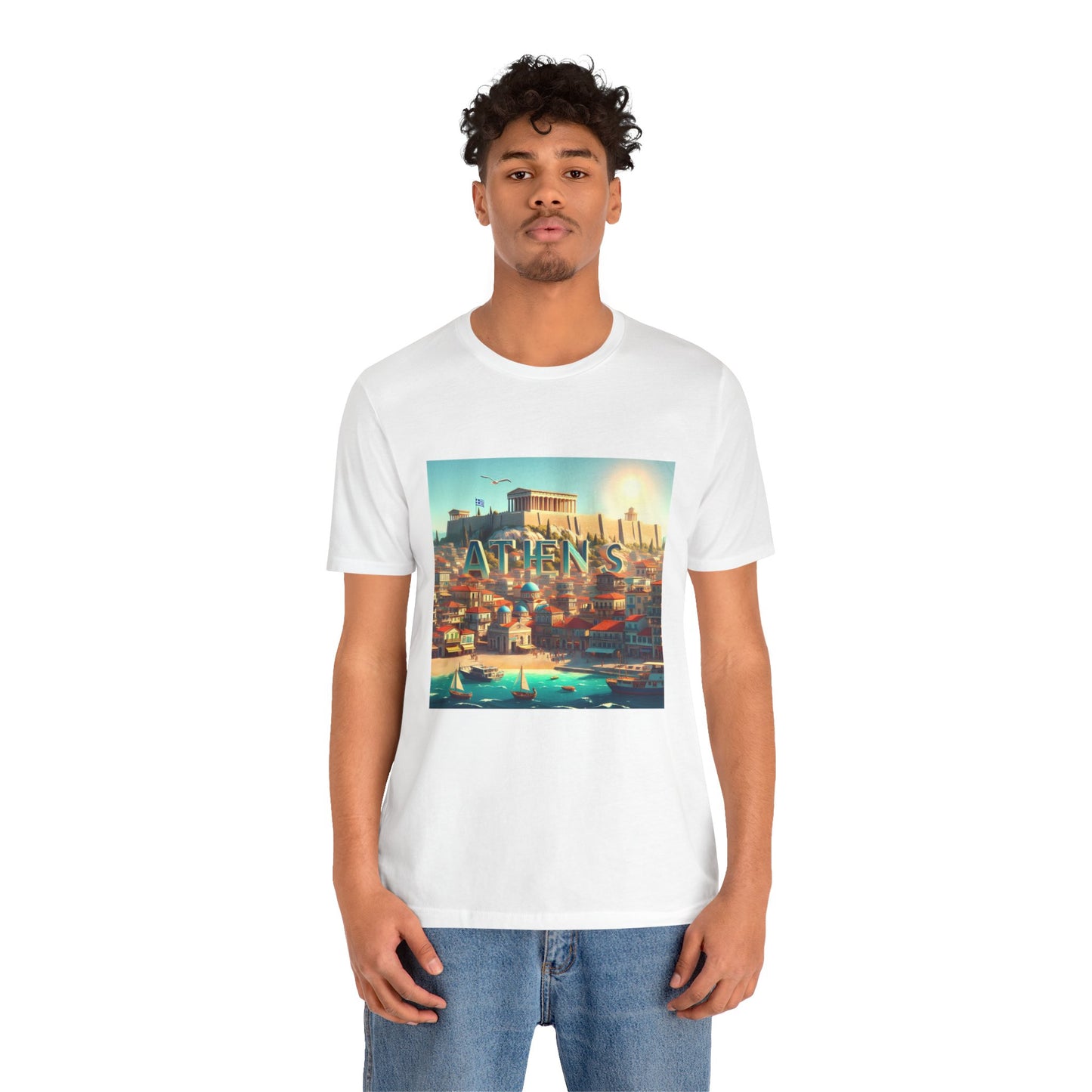 Athens Disney Pixar Style Jersey Short Sleeve Tee