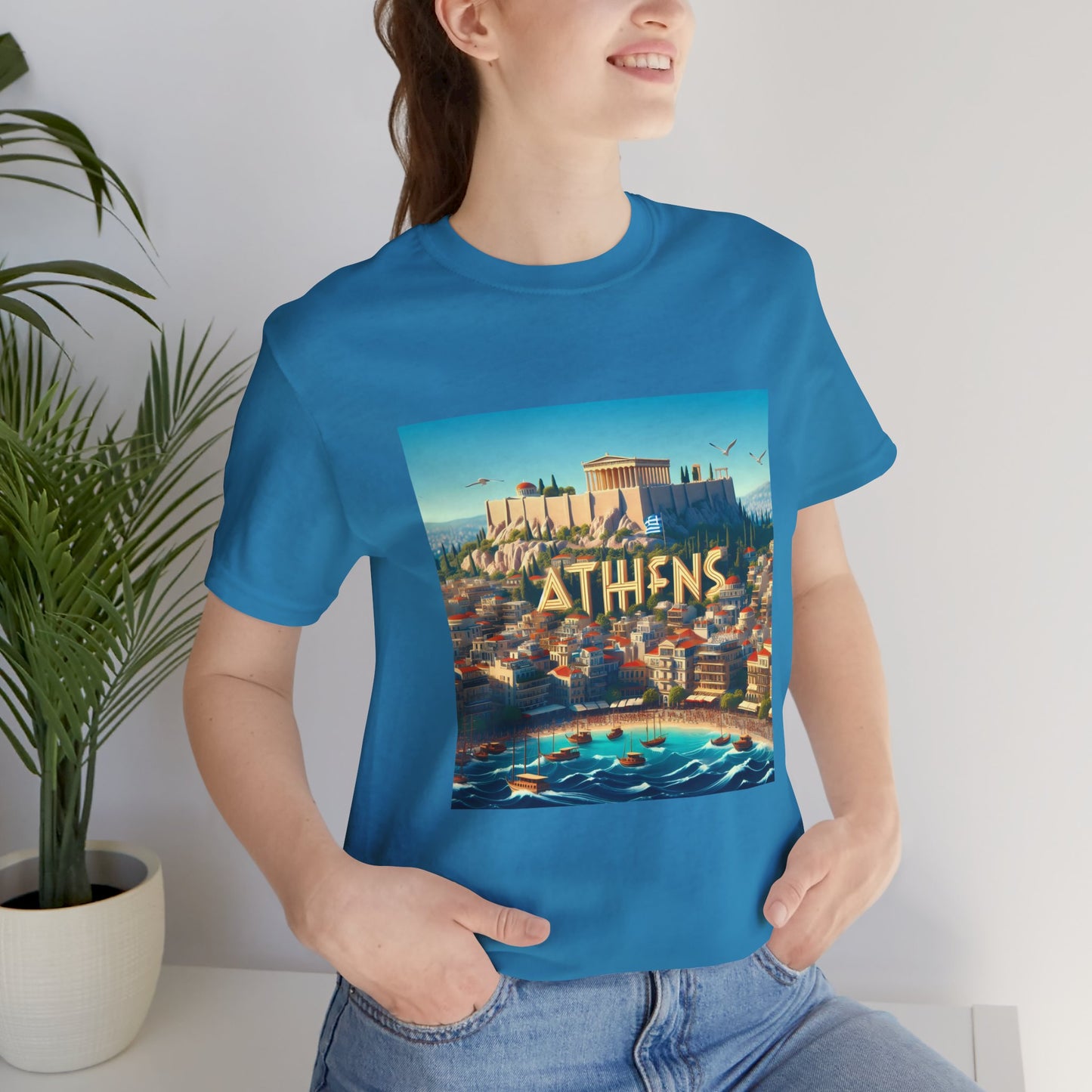 Athens Disney Pixar Style Jersey Short Sleeve Tee