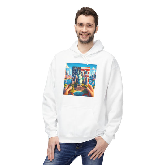 NY Disney Pixar Style Midweight Softstyle Fleece Hoodie