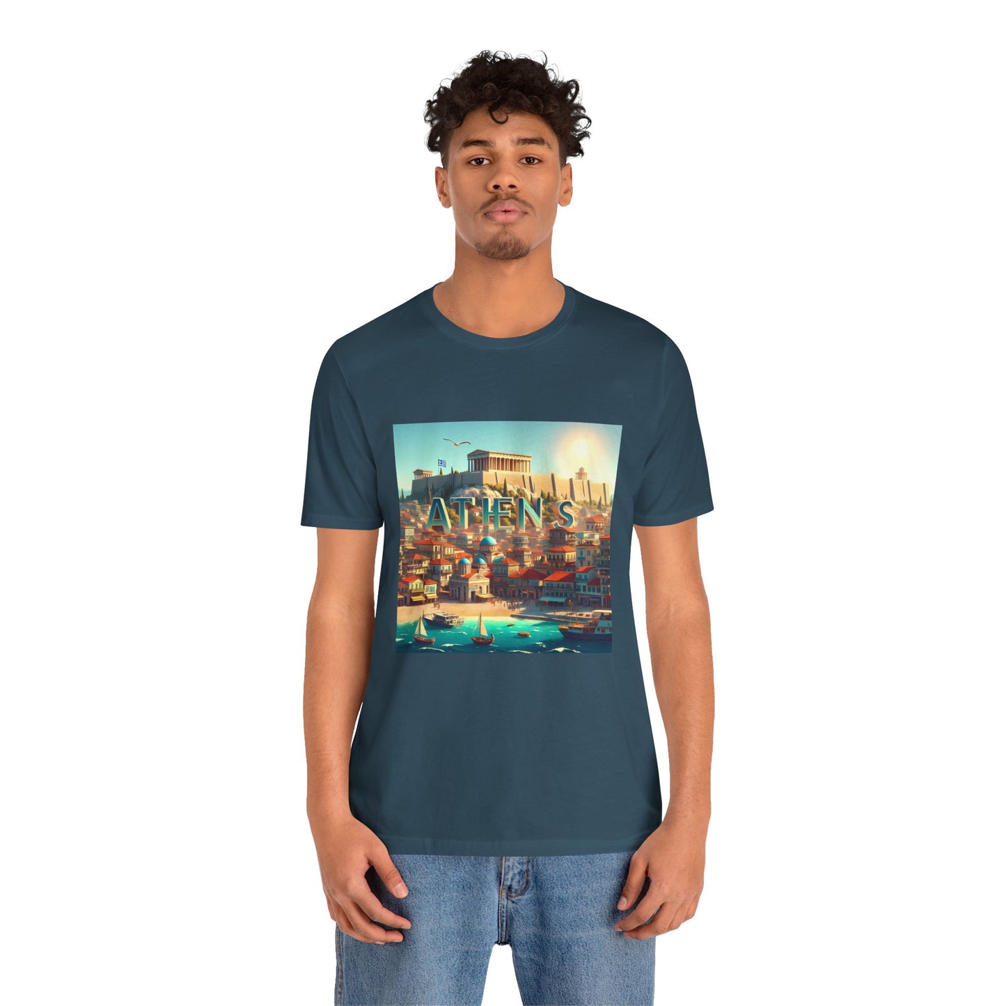 Athens Disney Pixar Style Jersey Short Sleeve Tee