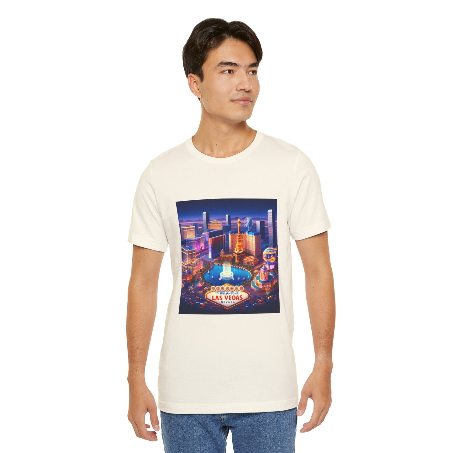 Las Vegas Disney Pixar Style Jersey Short Sleeve Tee