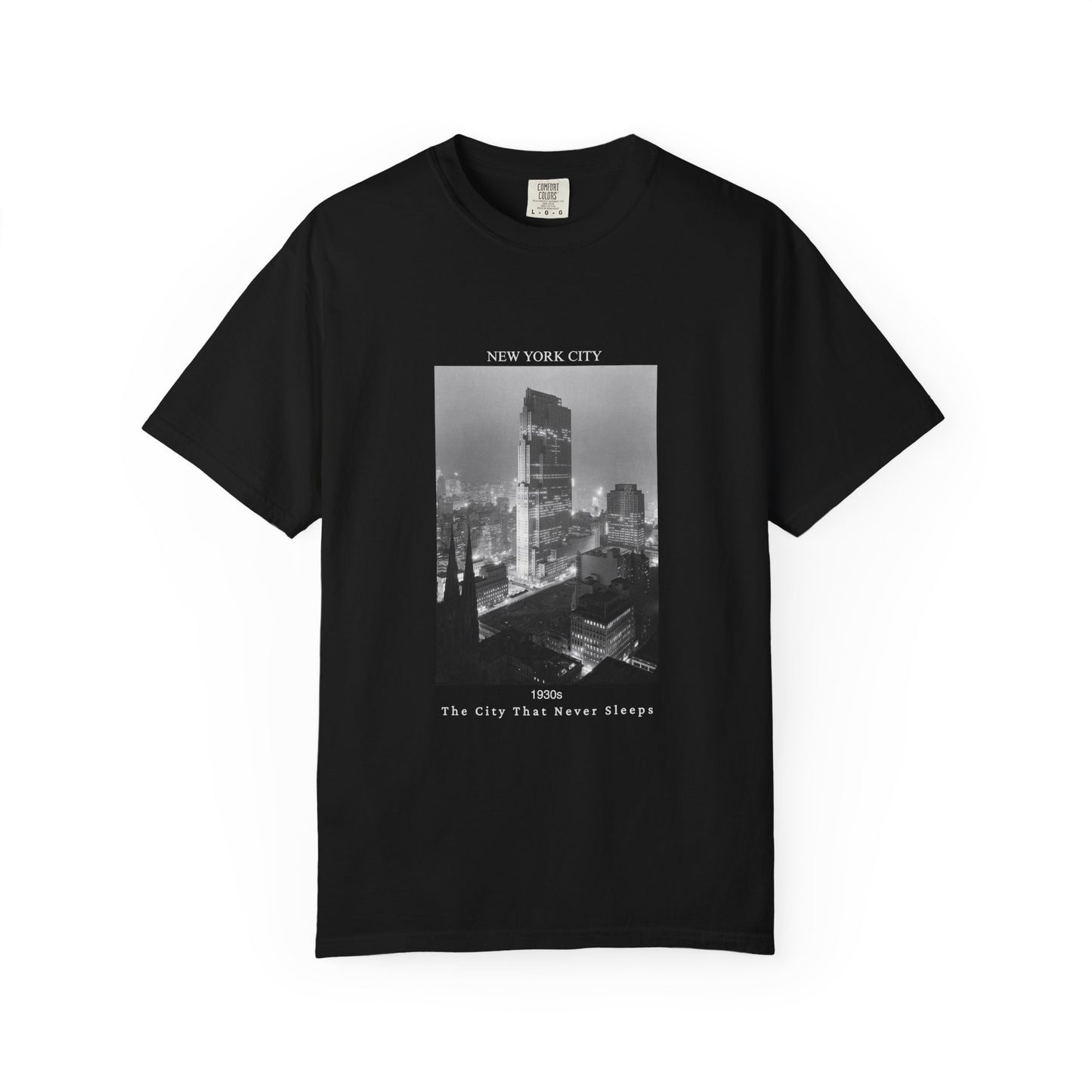 New York City Manhattan Photograph 1930s Graphic T-Shirt