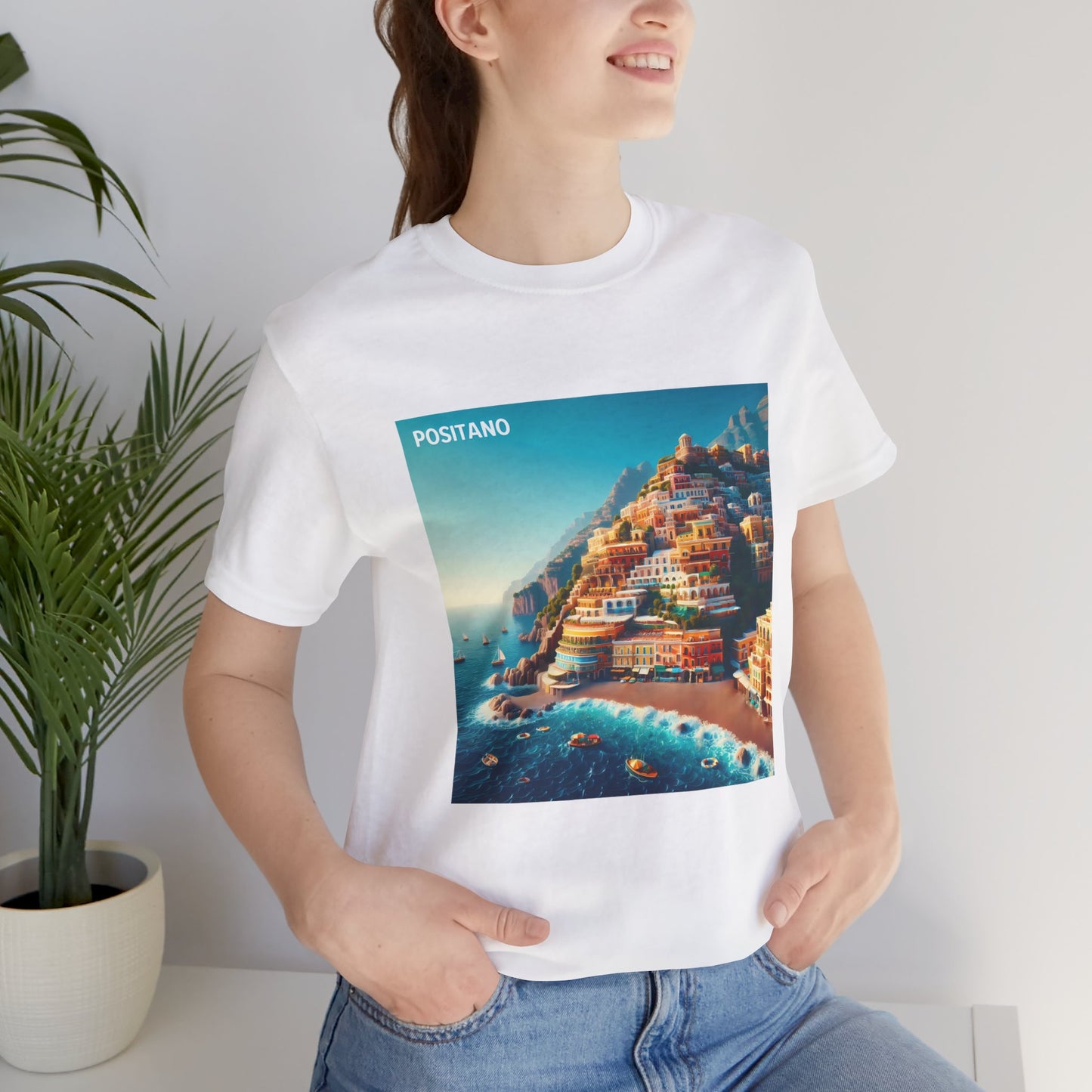 Positano Disney Pixar Style Jersey Short Sleeve Tee