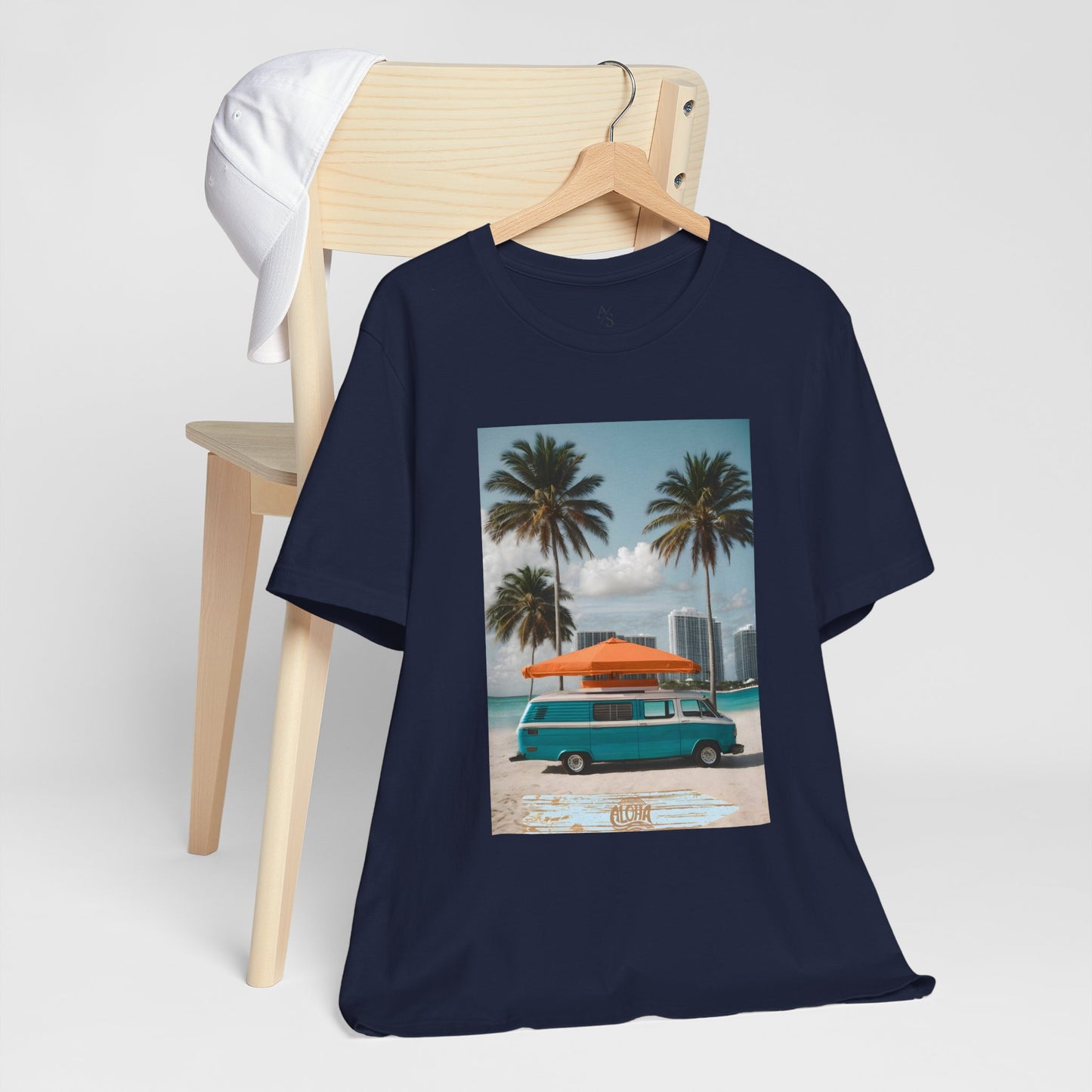 Vintage Van Miami Beach Jersey Short Sleeve Tee