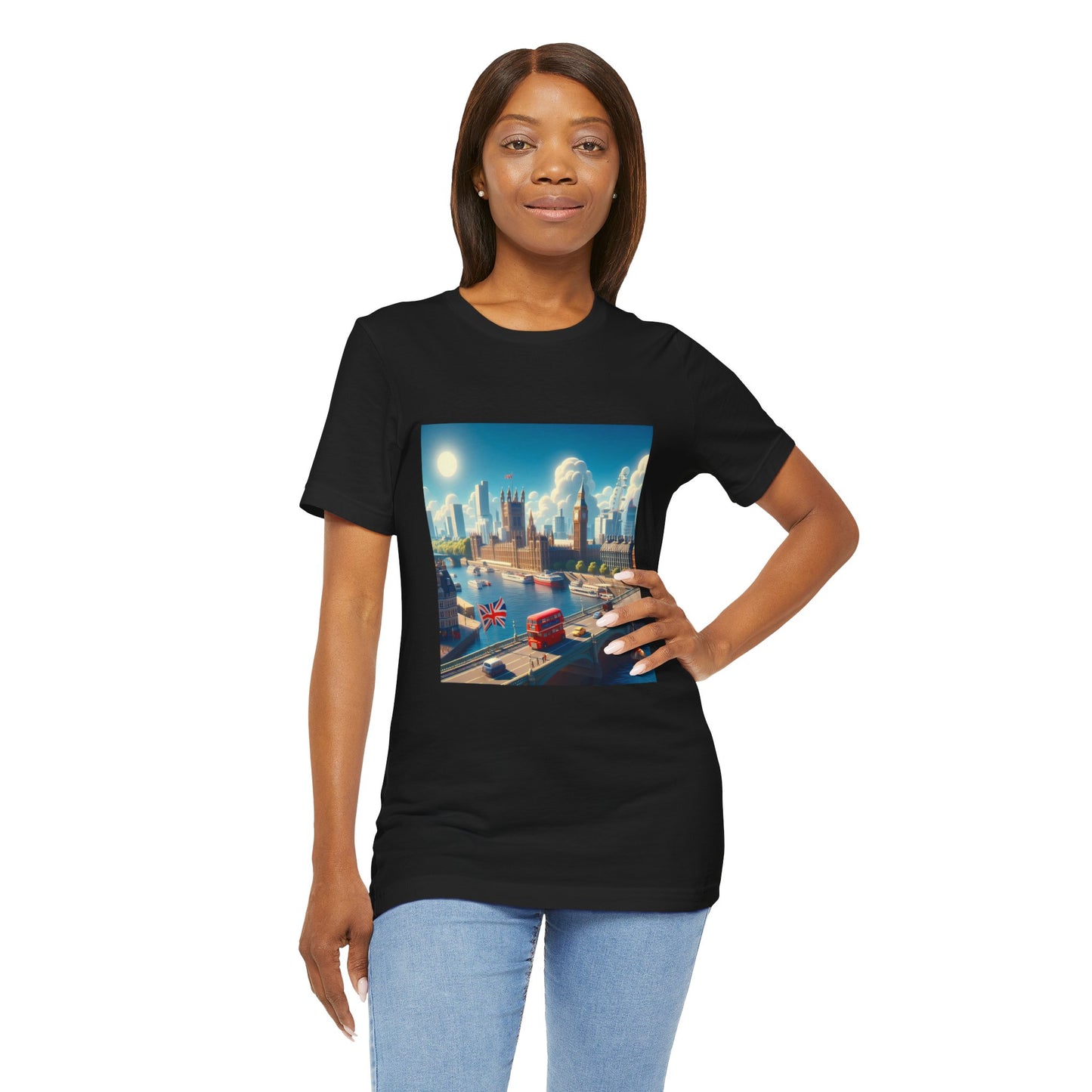 London Disney Pixar Style Jersey Short Sleeve Tee