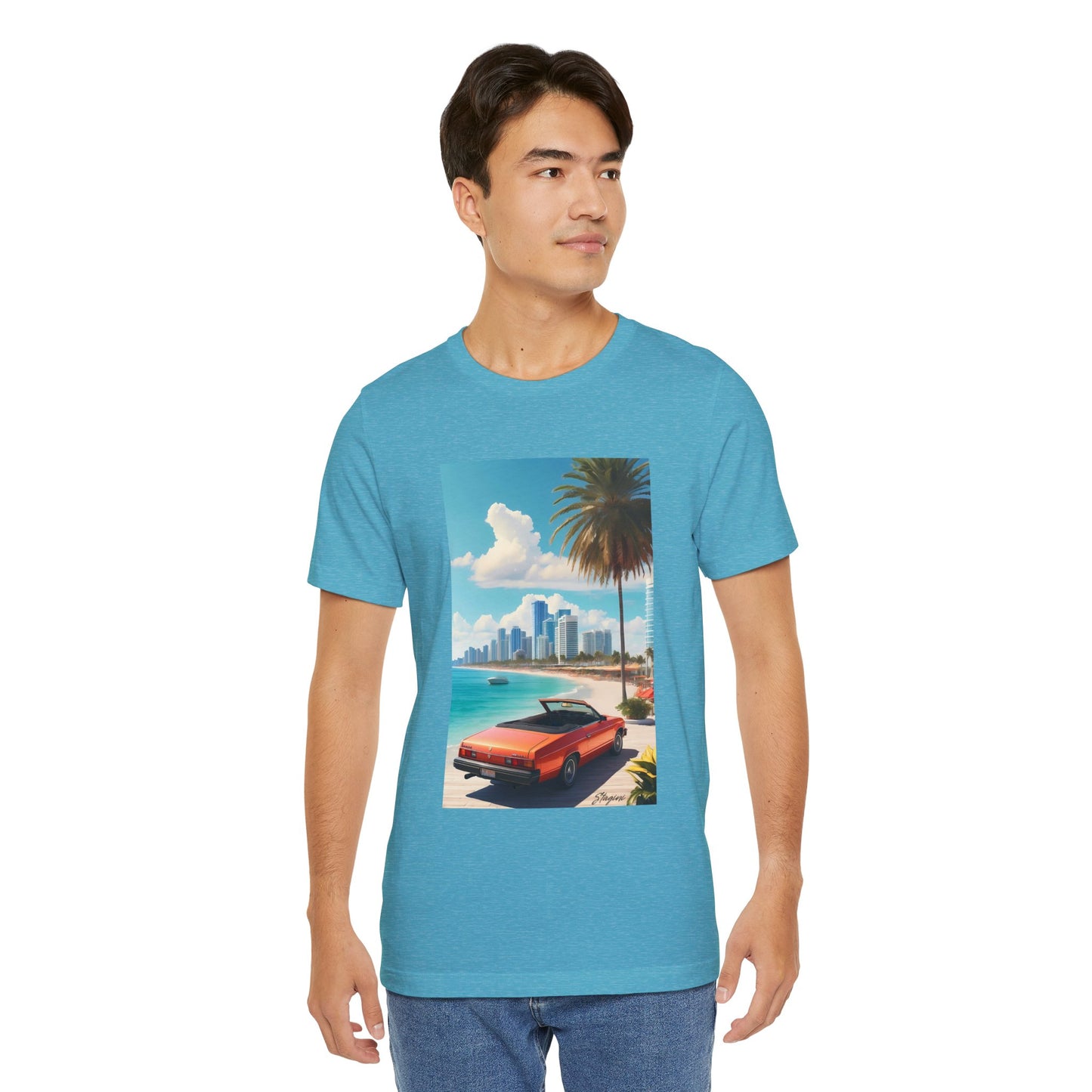 Car On The Beach Jersey Short Sleeve Tee