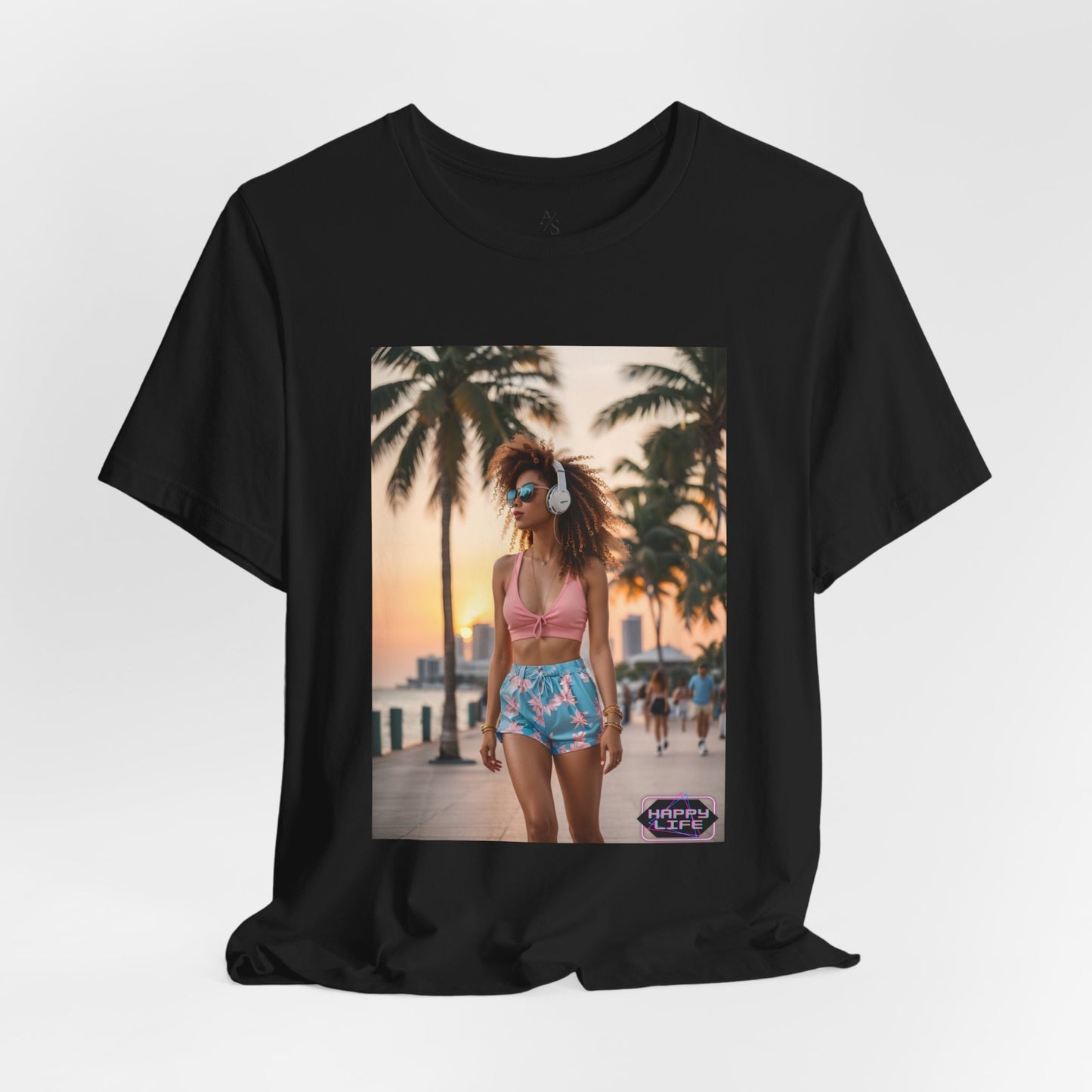 Happy Life Jersey Short Sleeve Tee