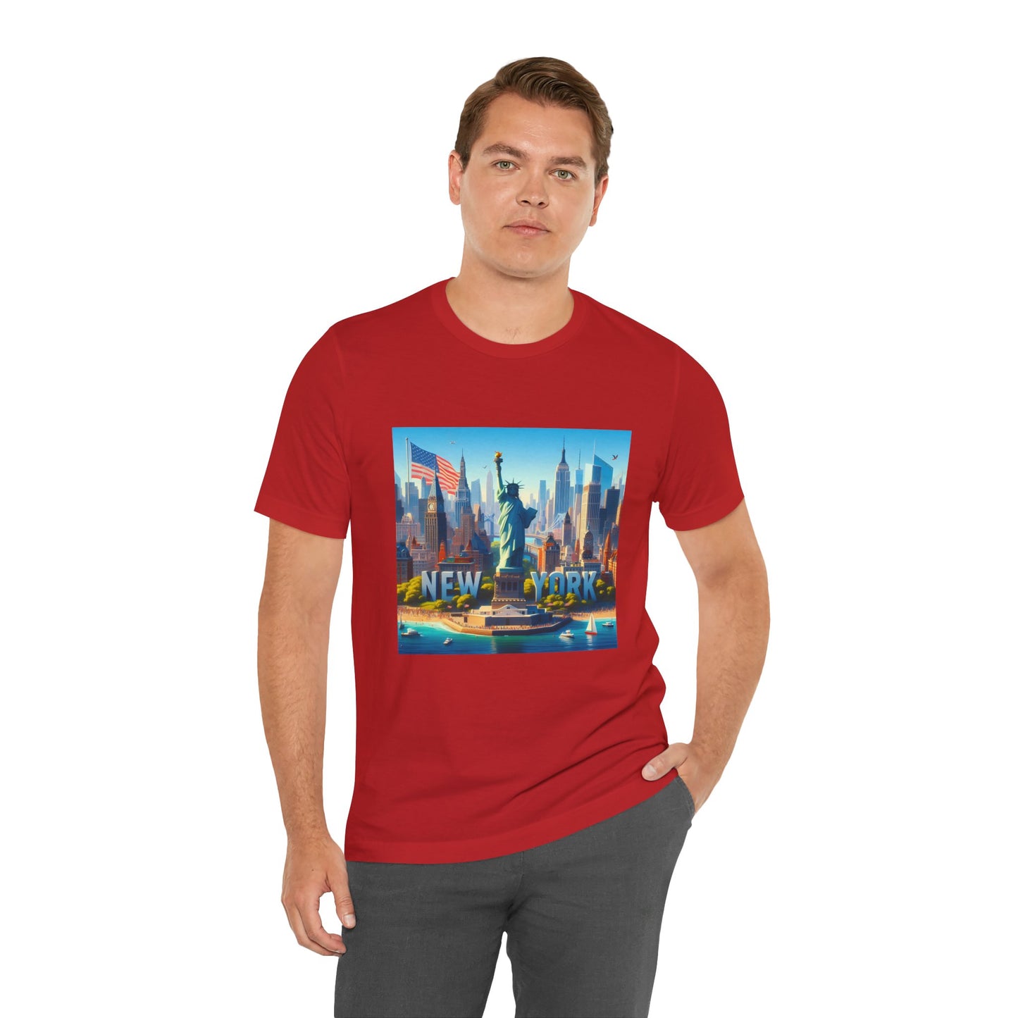 NY Disney Pixar Style Jersey Short Sleeve Tee