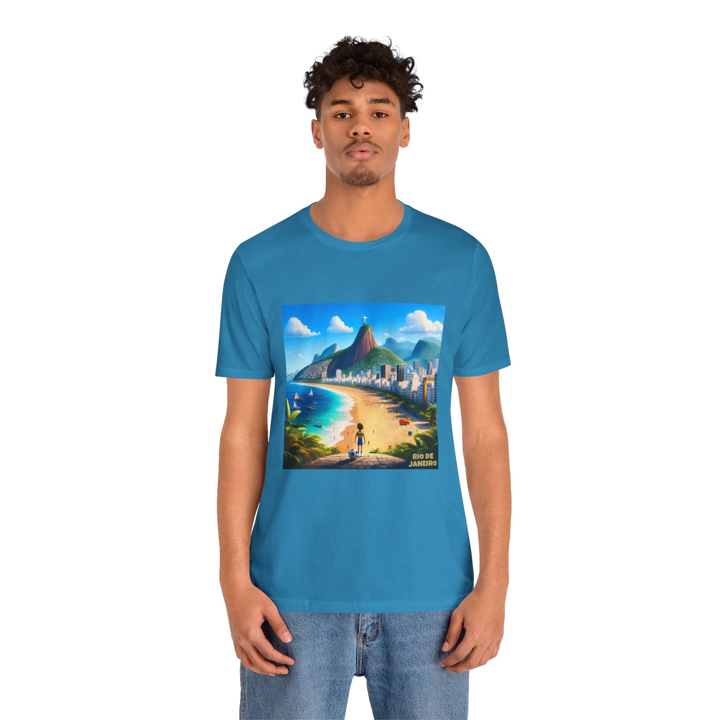 Rio De Janeiro Disney Pixar Style Jersey Short Sleeve Tee