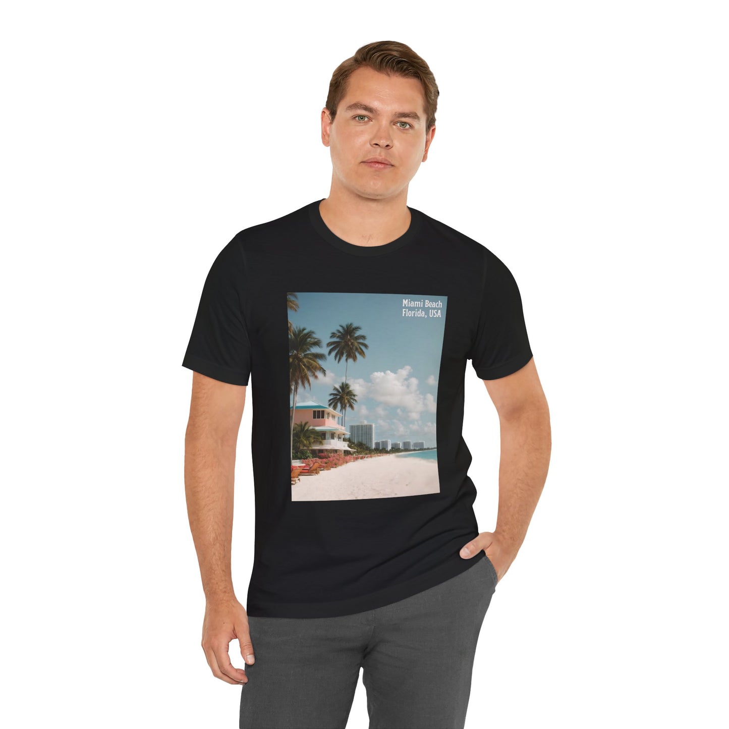 Miami Beach Jersey Short Sleeve Tee