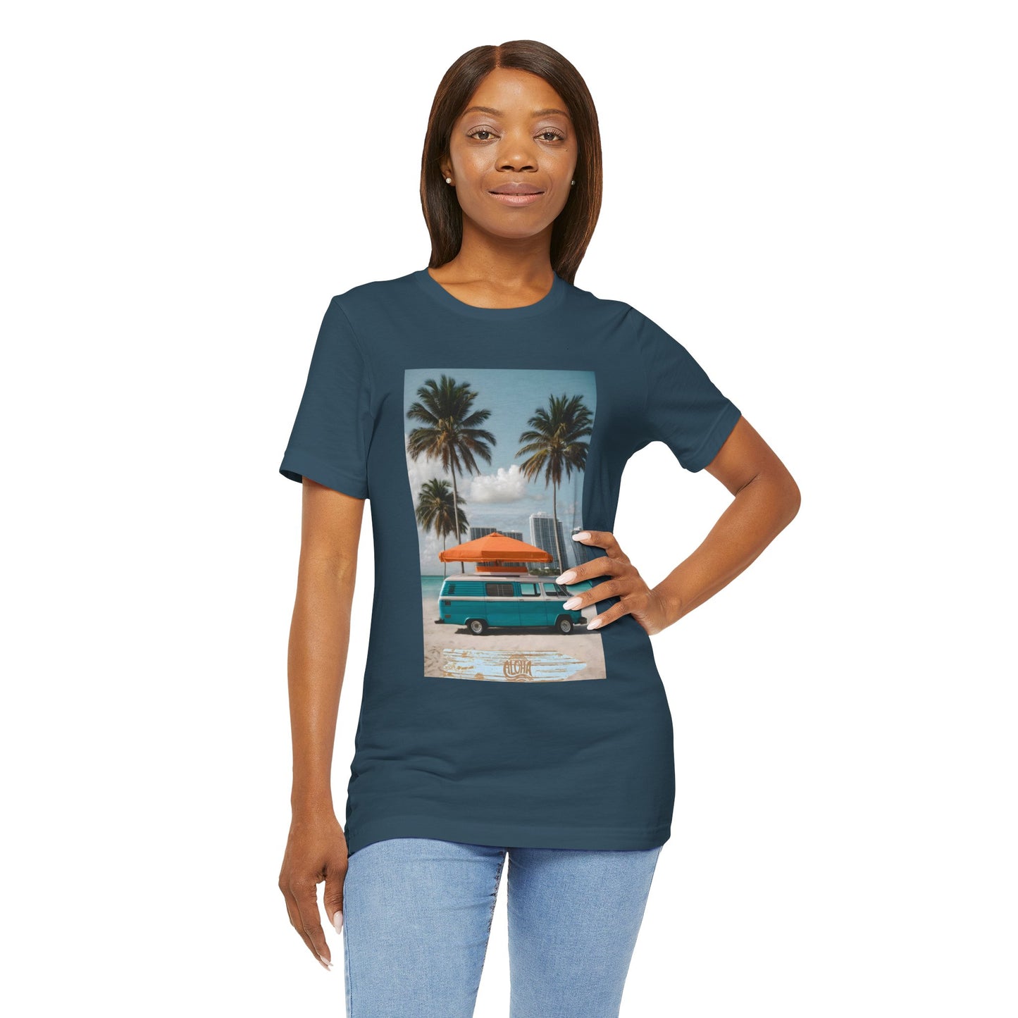 Vintage Van Miami Beach Jersey Short Sleeve Tee