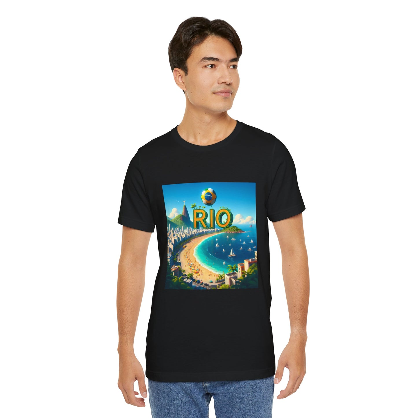 Copacabana Beach Disney Pixar Style Jersey Short Sleeve Tee