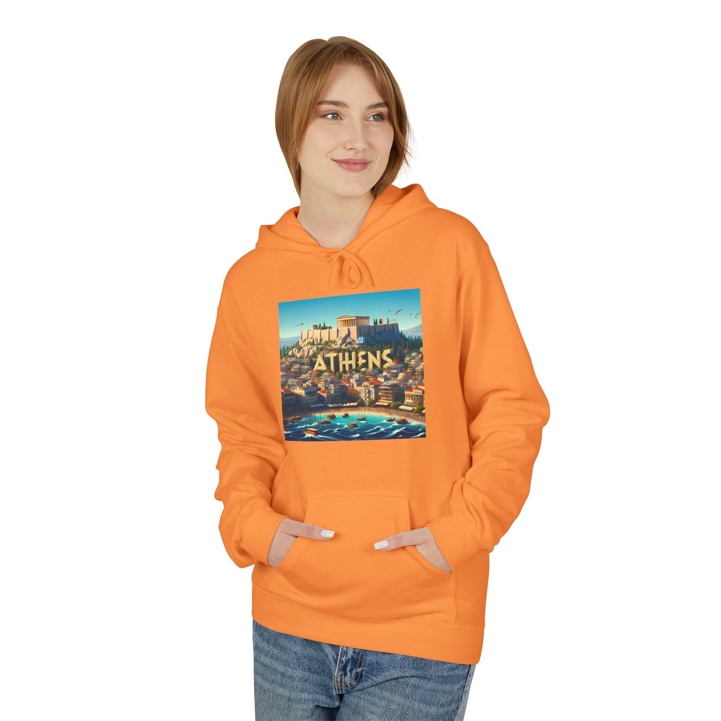 Athens Disney Pixar Style Midweight Softstyle Fleece Hoodie