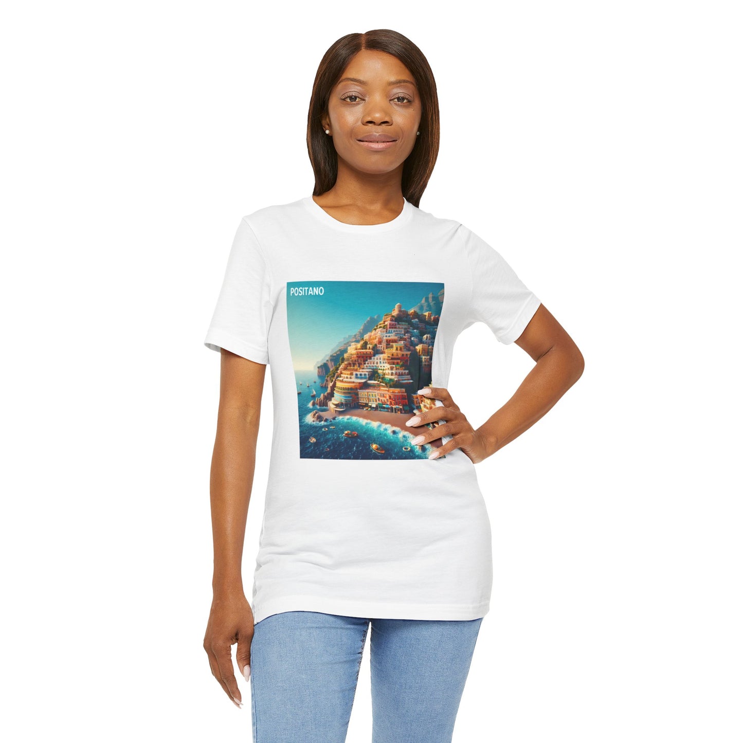 Positano Disney Pixar Style Jersey Short Sleeve Tee