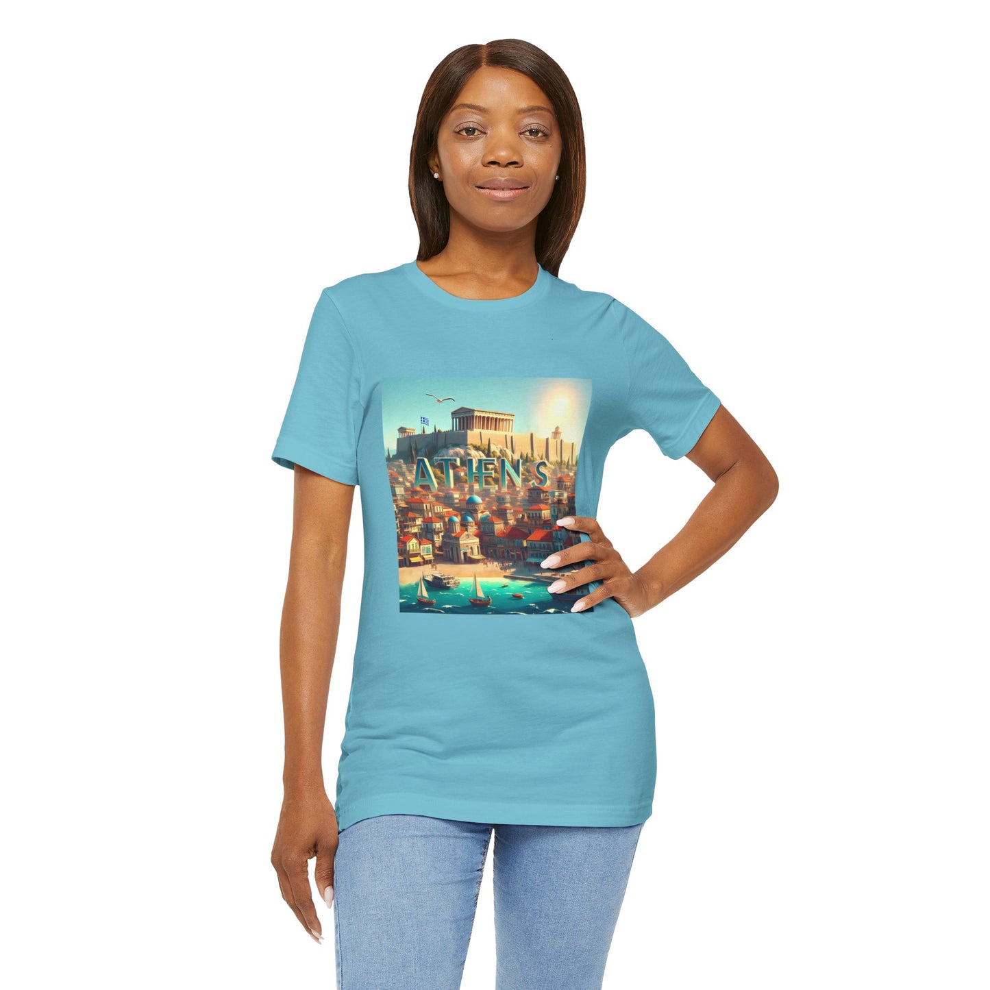 Athens Disney Pixar Style Jersey Short Sleeve Tee