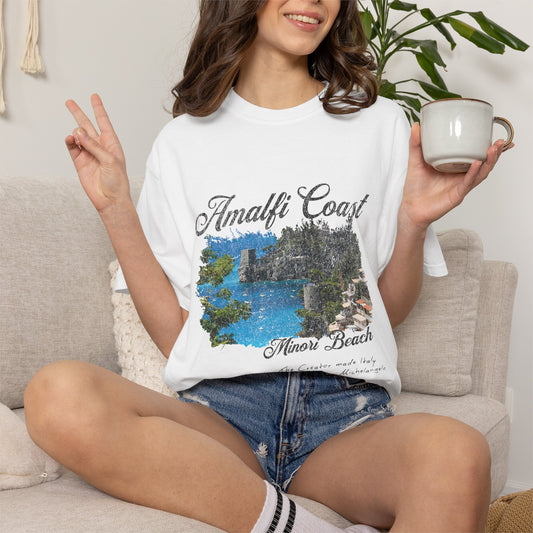 Amalfi Italy Minori Beach Graphic T-Shirt