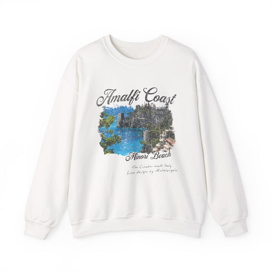 Minori Beach Amalfi Coast Graphic Sweatshirt