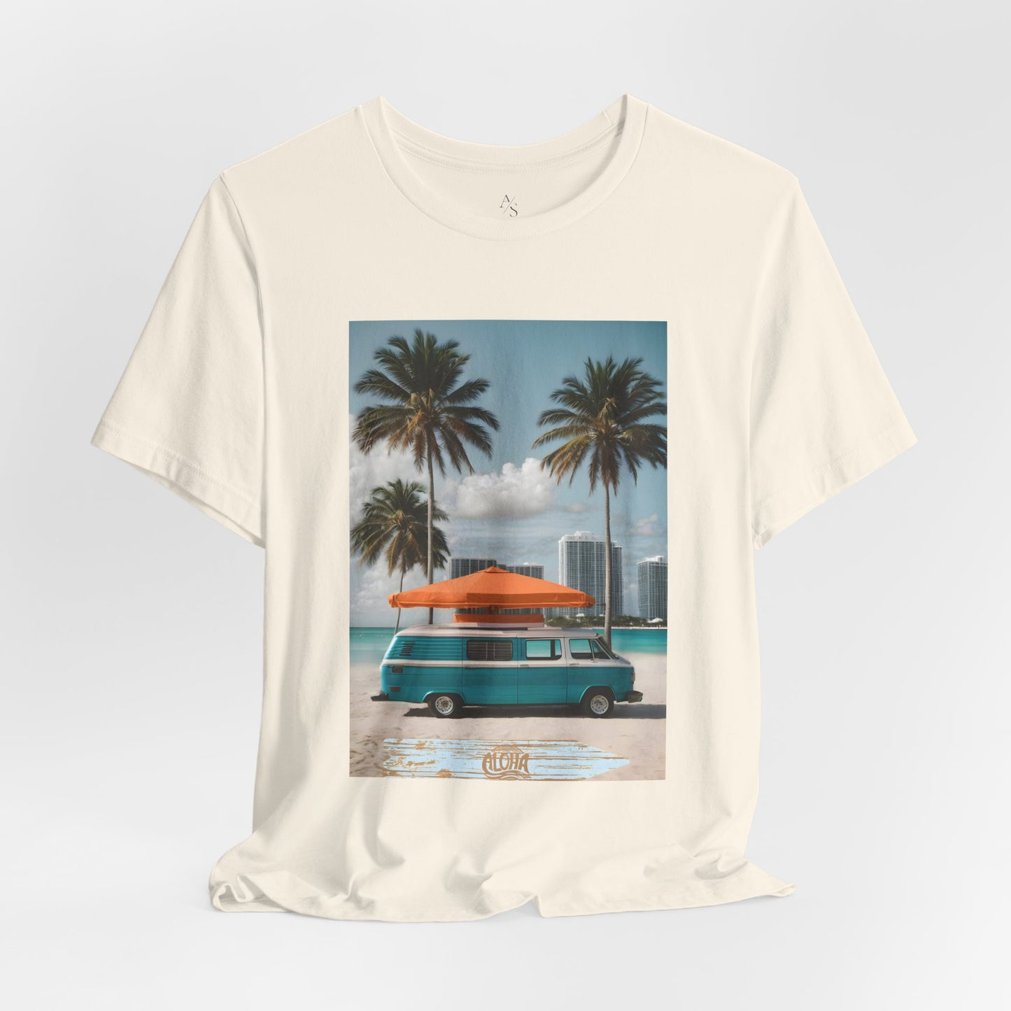 Vintage Van Miami Beach Jersey Short Sleeve Tee